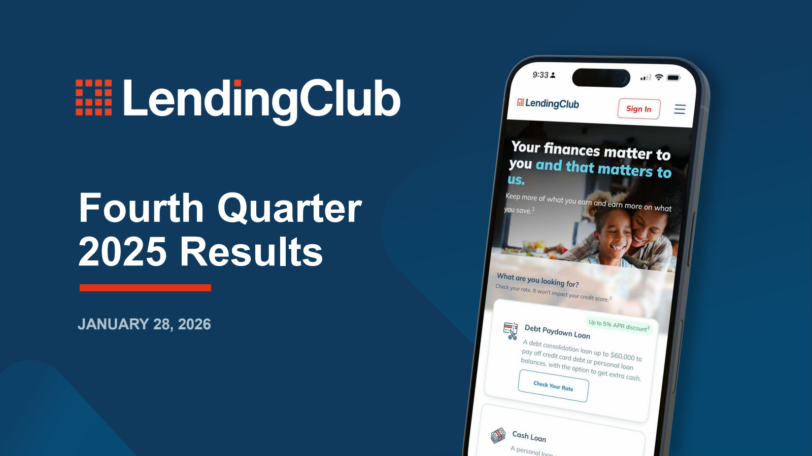 LendingClub's Q4 2025 Slide Deck