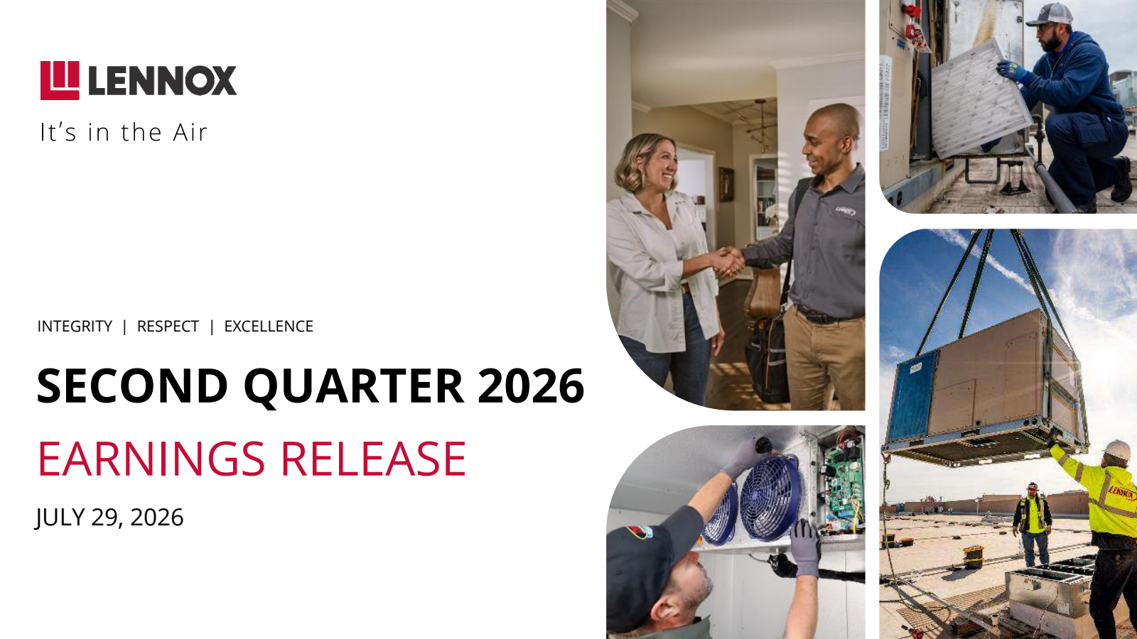 Lennox International's Q2 2026 Slide Deck