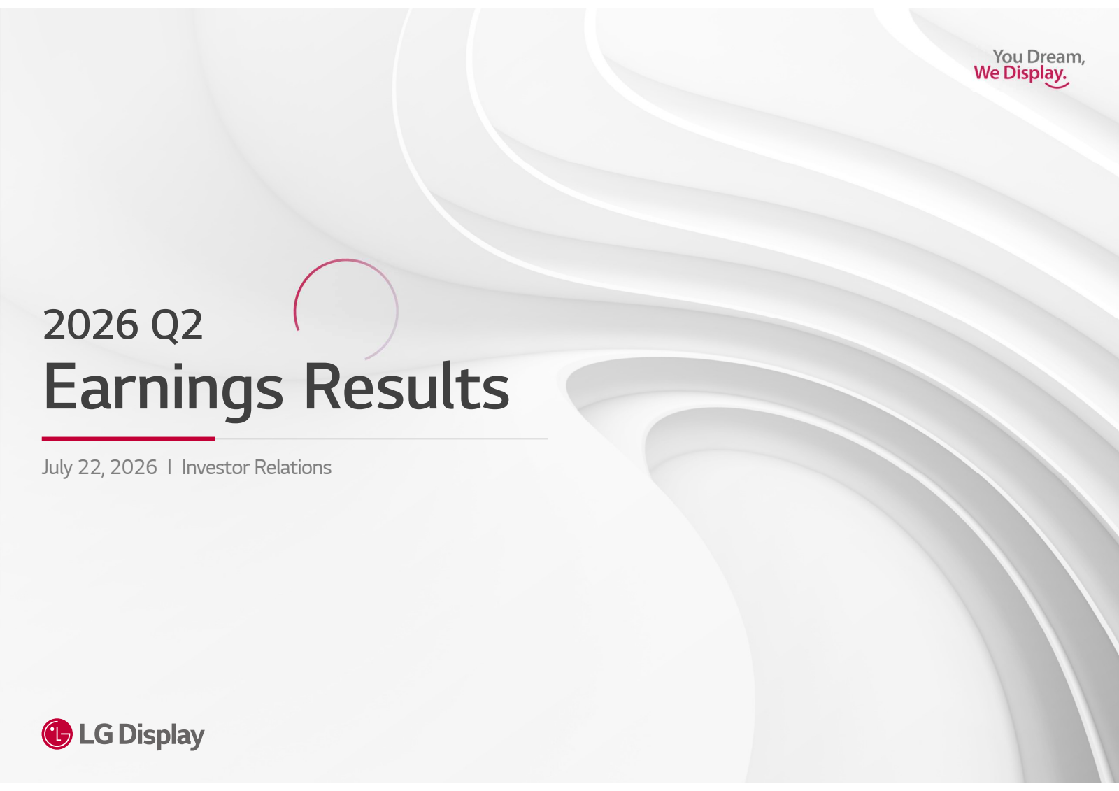 LG Display's Q2 2026 Slide Deck