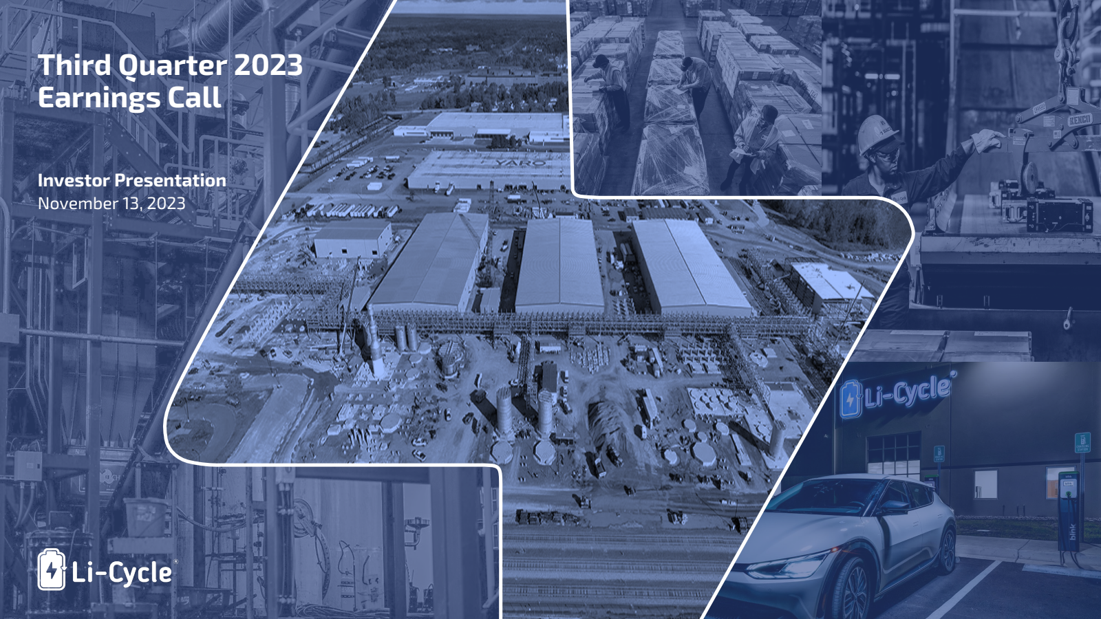 Li-Cycle's Q3 2023 Slide Deck