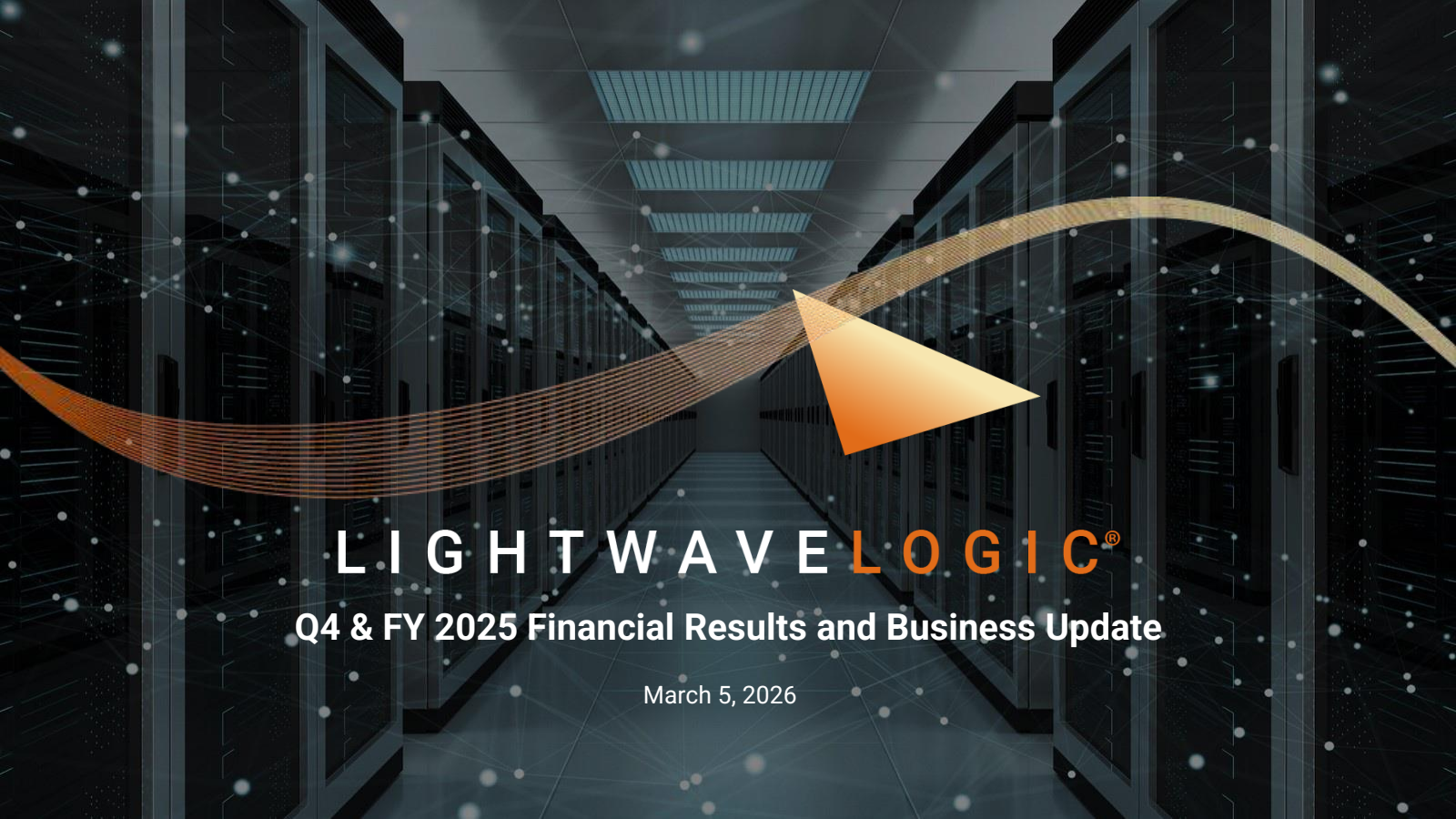 Lightwave Logic's Q4 2025 Slide Deck