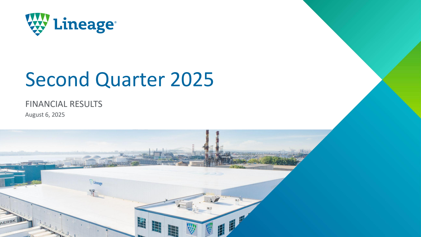 Lineage's Q2 2025 Slide Deck