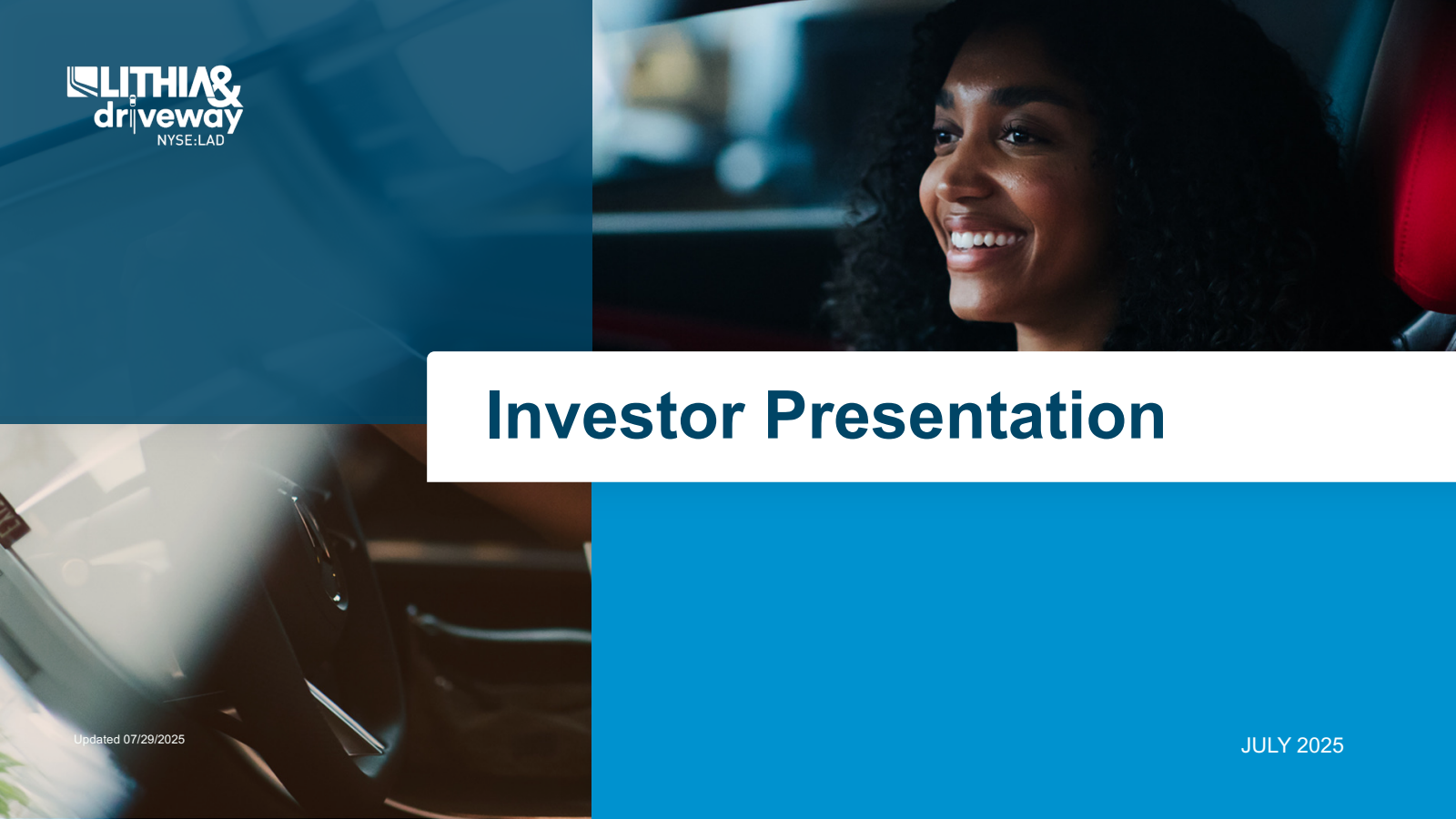 Lithia Motors' Q2 2025 Slide Deck