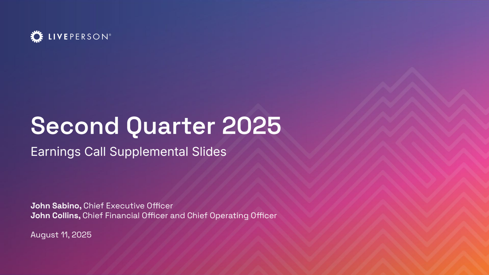 LivePerson's Q2 2025 Slide Deck