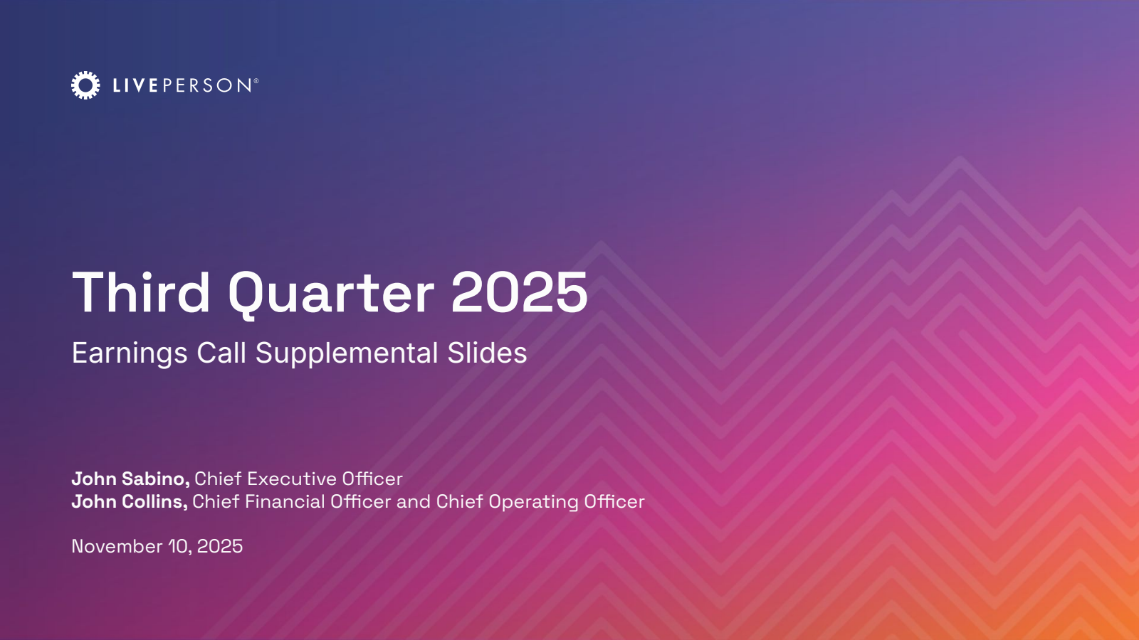 LivePerson's Q3 2025 Slide Deck
