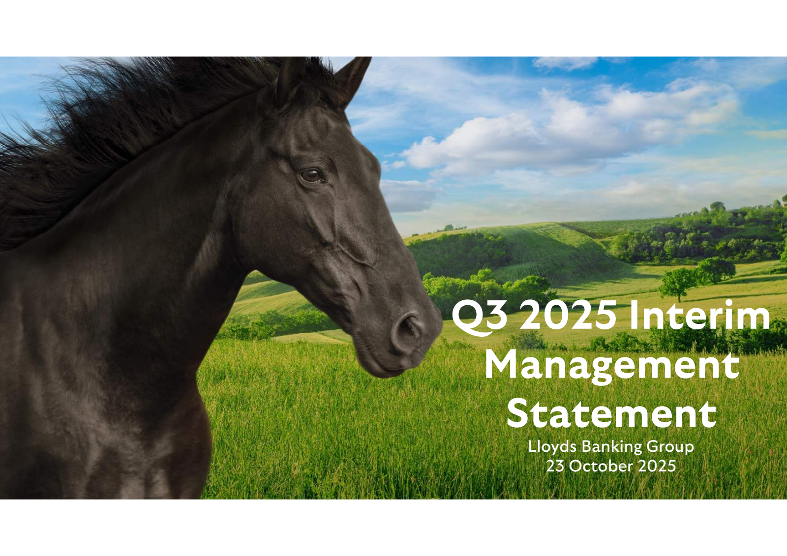 Lloyds Banking Group's Q3 2025 Slide Deck