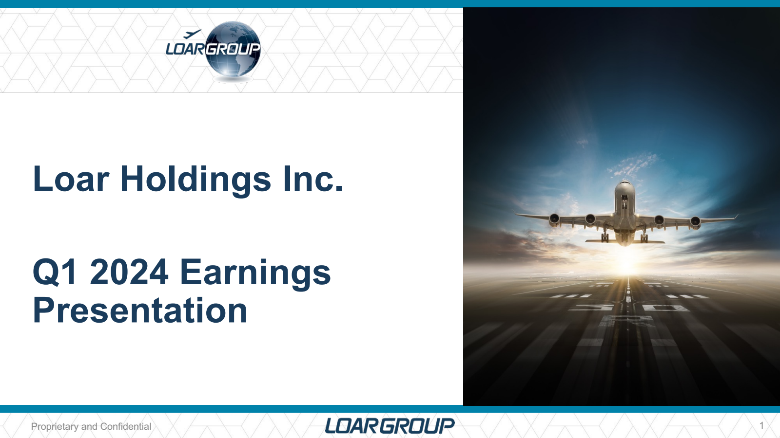 Loar's Q1 2024 Slide Deck