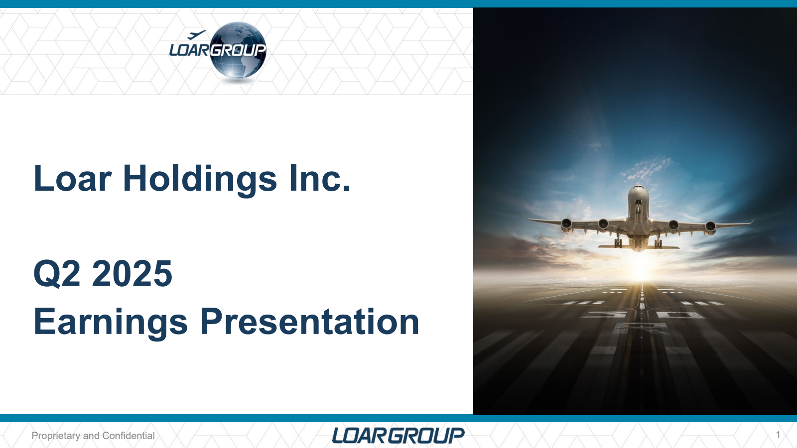 Loar's Q2 2025 Slide Deck