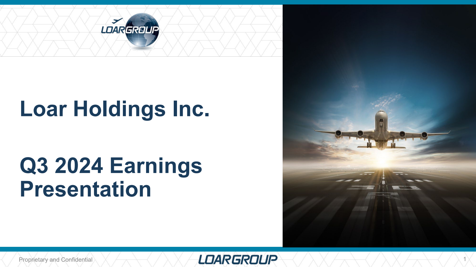 Loar's Q3 2024 Slide Deck