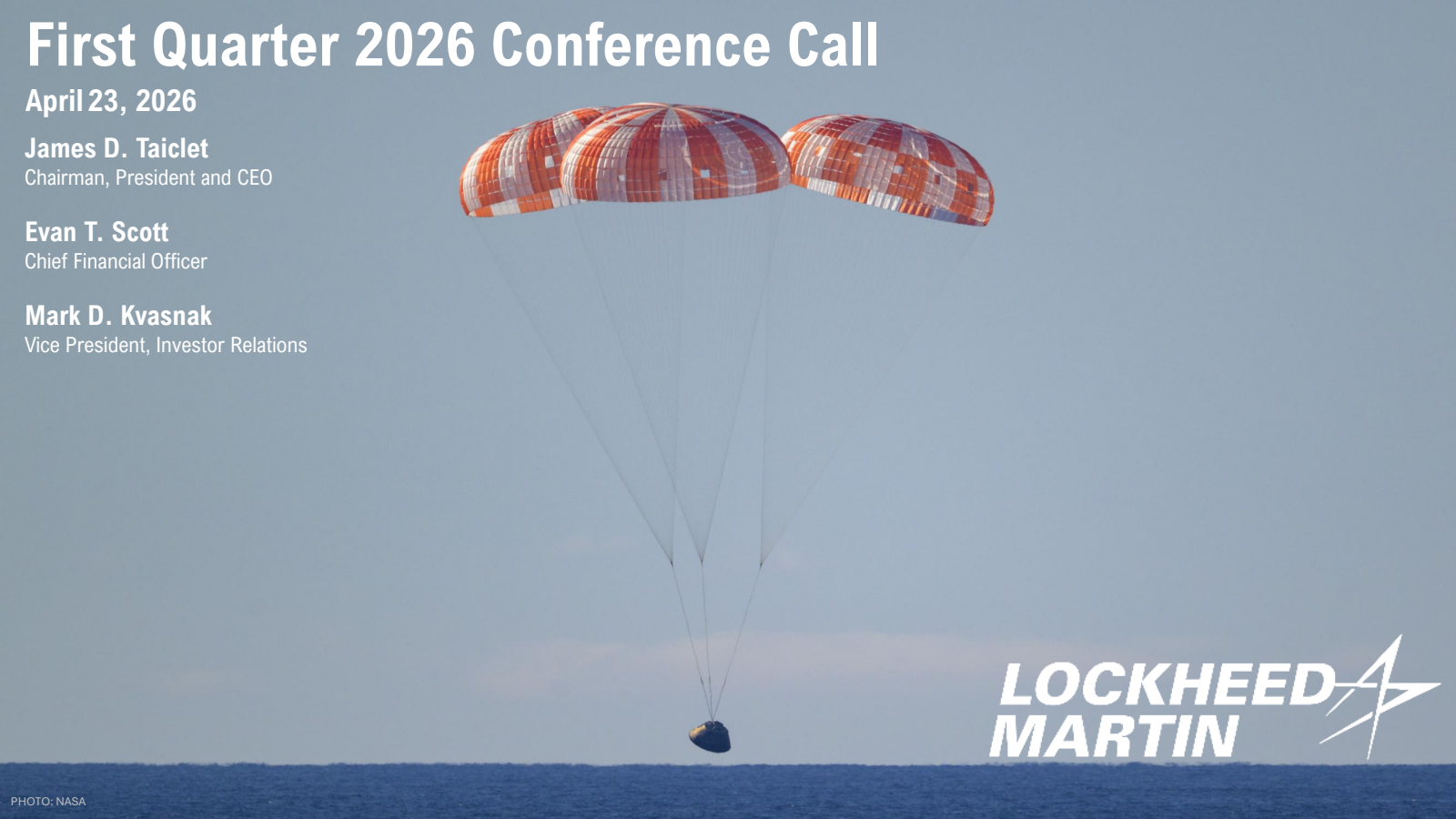 Lockheed Martin's Q1 2026 Slide Deck