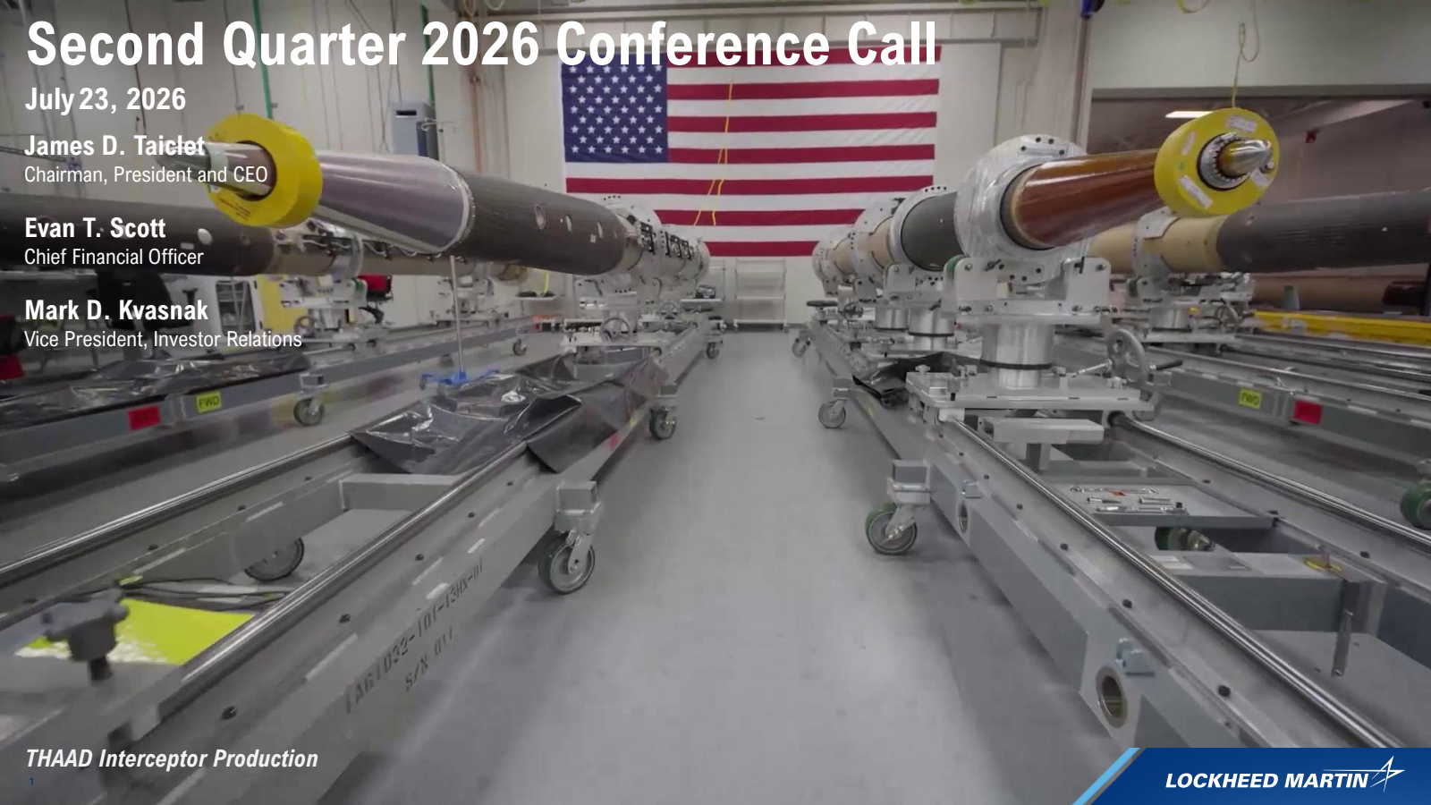 Lockheed Martin's Q2 2026 Slide Deck