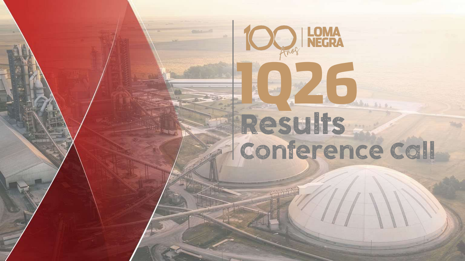 Loma Negra Compania Industrial Argentina's Q1 2026 Slide Deck