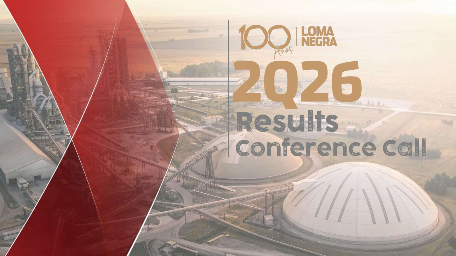 Loma Negra Compania Industrial Argentina's Q2 2026 Slide Deck
