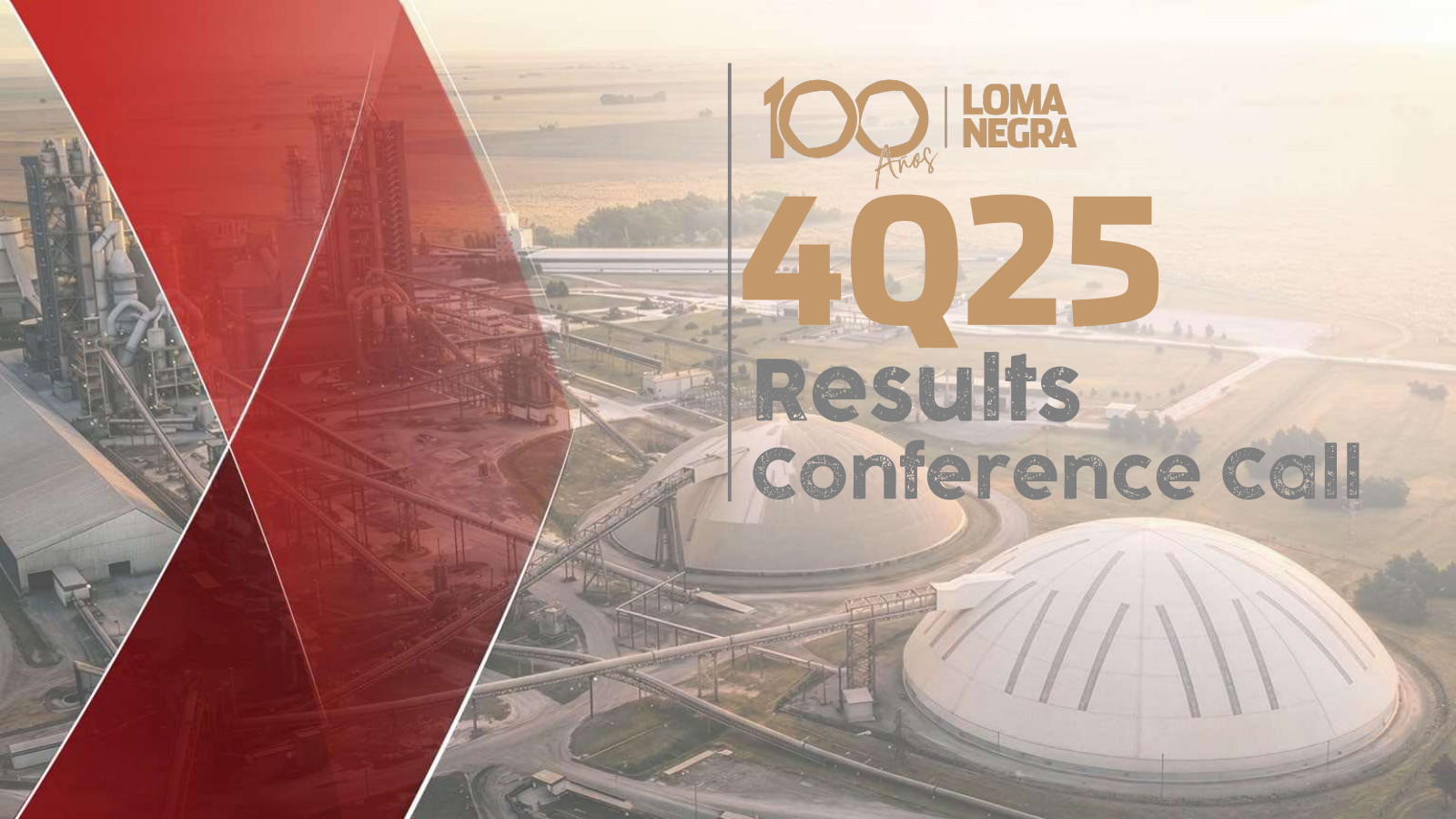 Loma Negra Compania Industrial Argentina's Q4 2025 Slide Deck