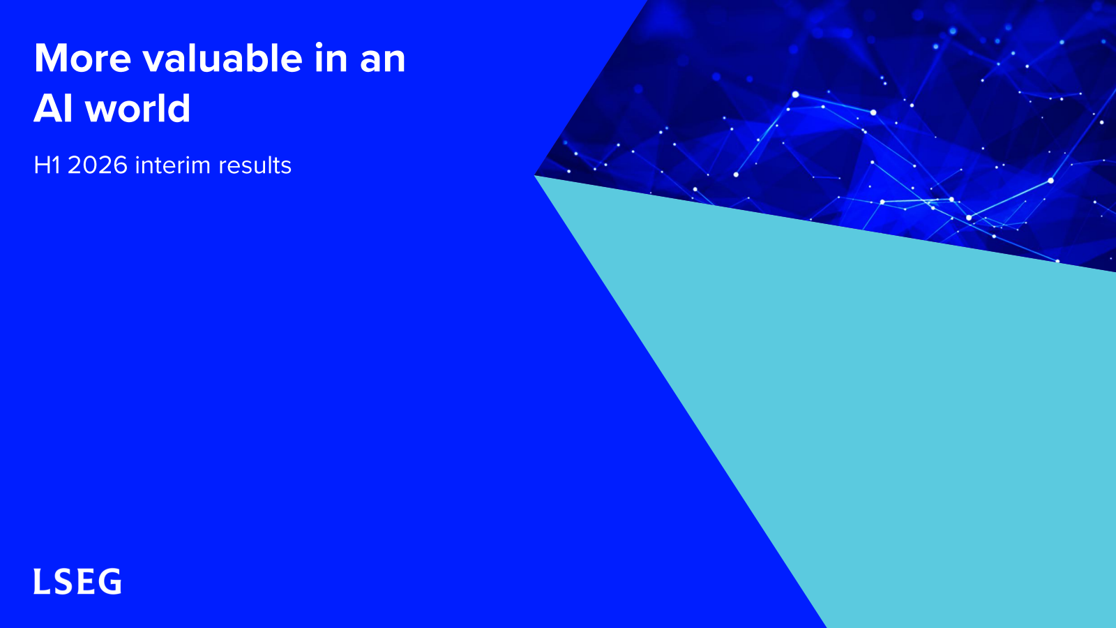 London Stock Exchange Group's H1 2026 Slide Deck