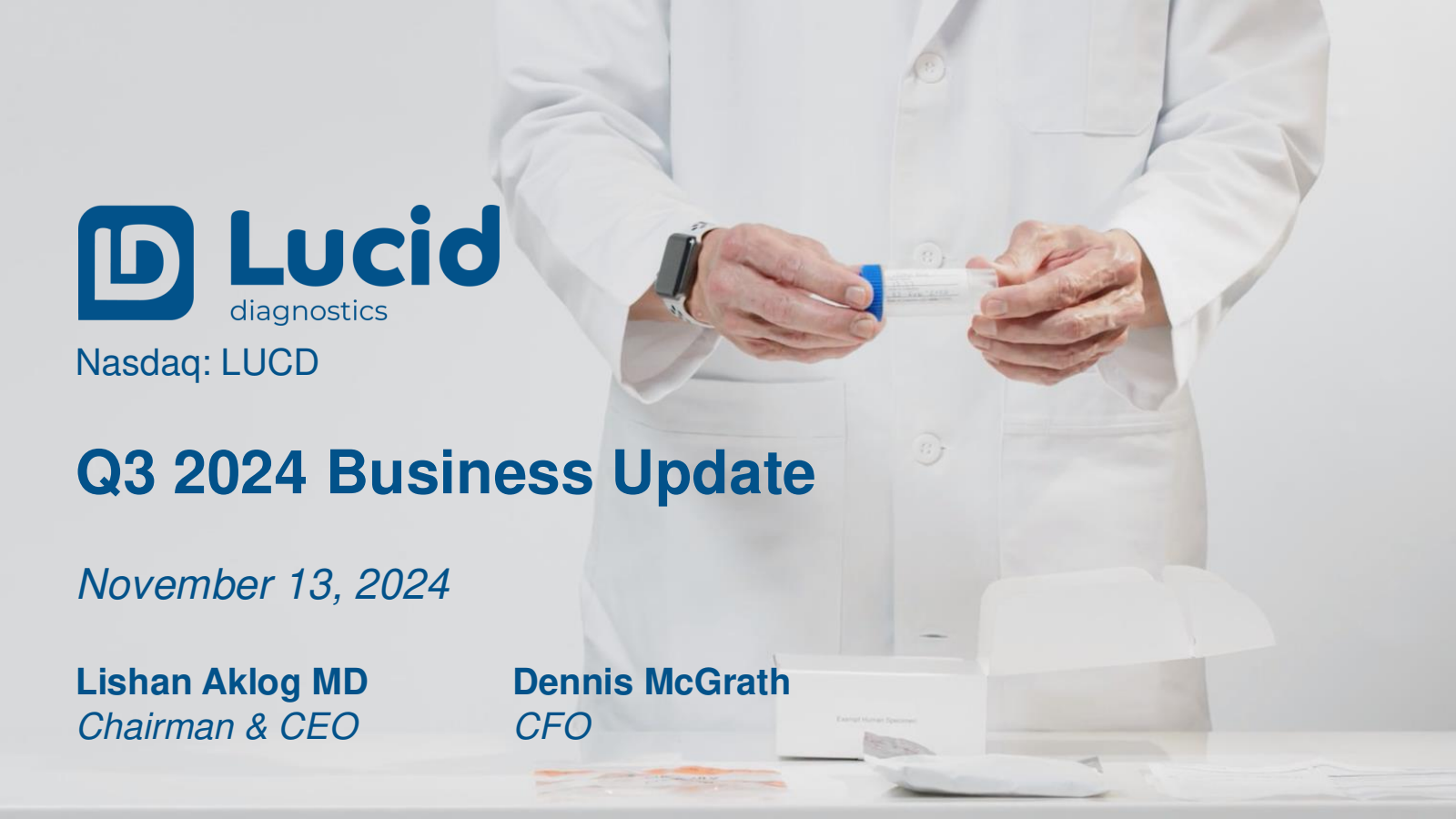 Lucid Diagnostics' Q3 2025 Slide Deck