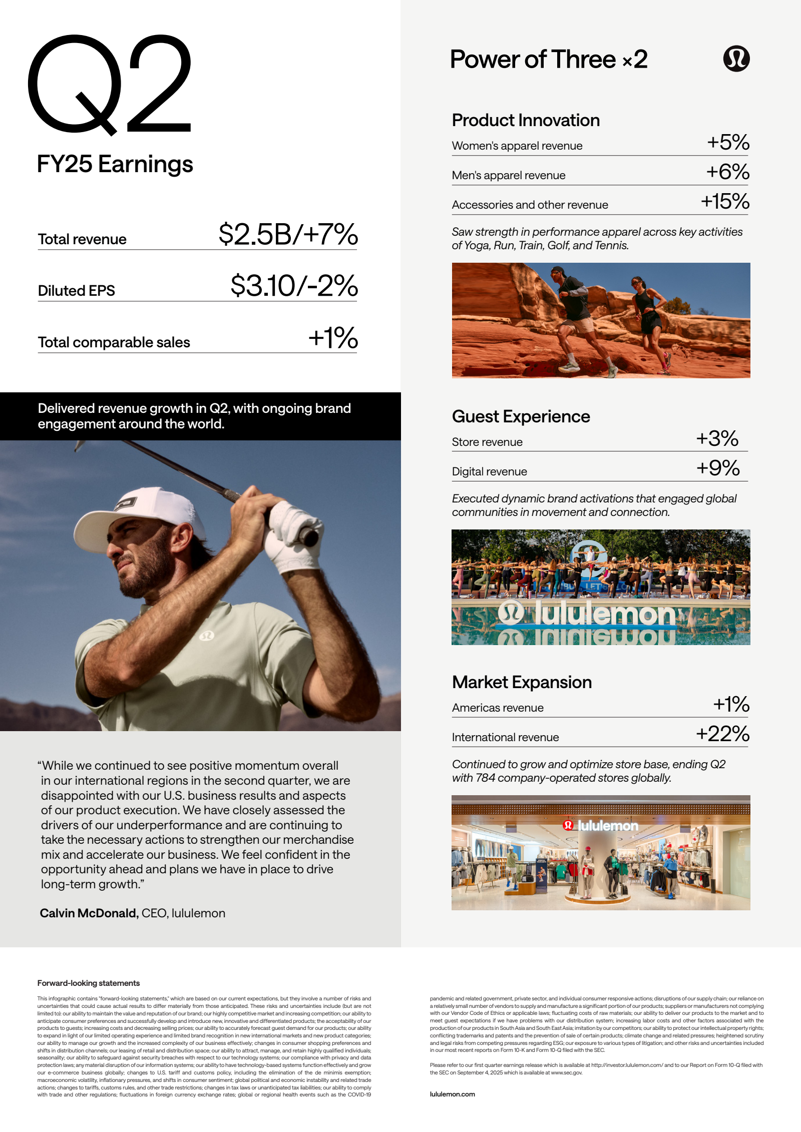 lululemon athletica's Q2 2026 Slide Deck