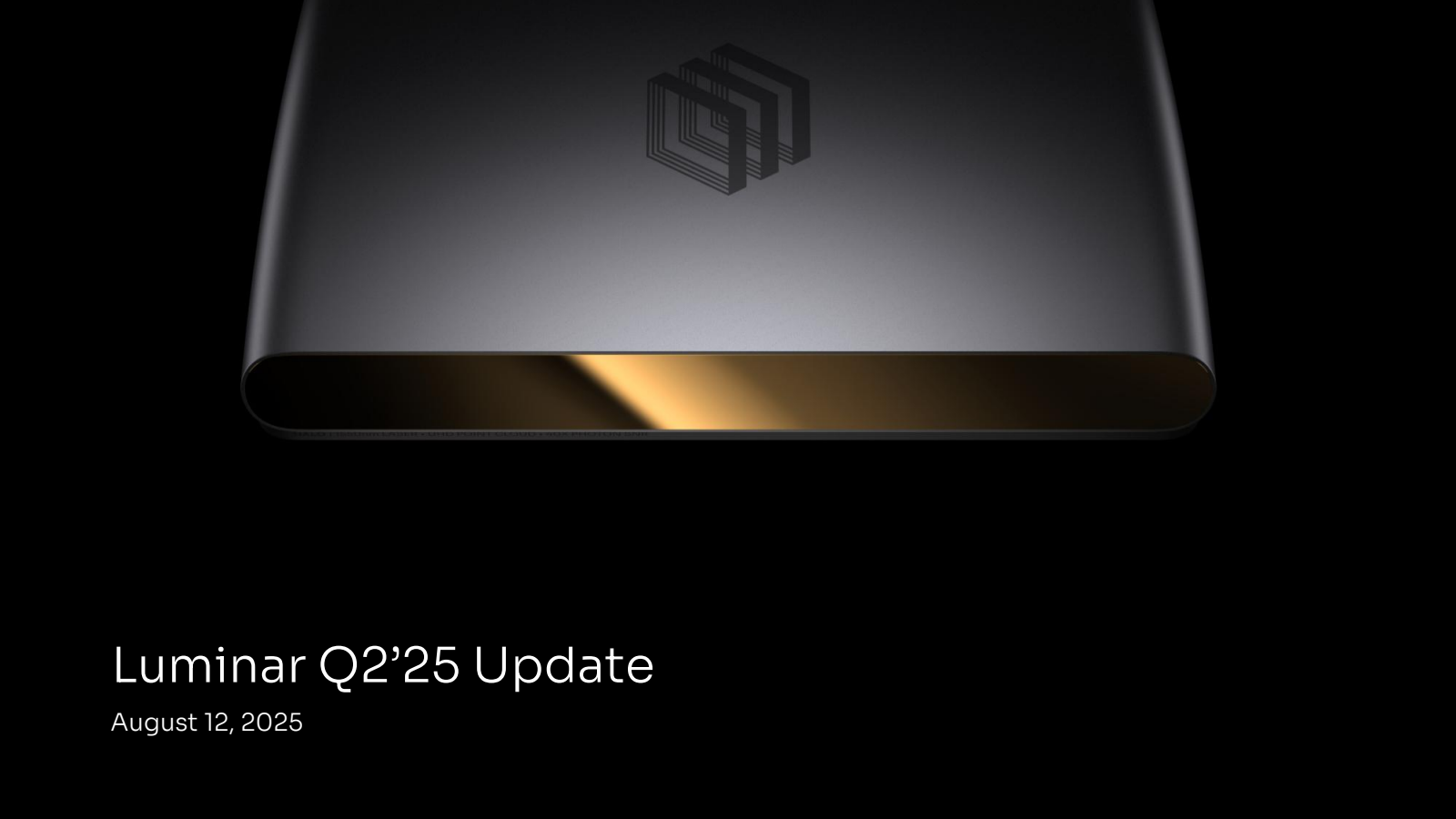 Luminar Technologies' Q2 2025 Slide Deck