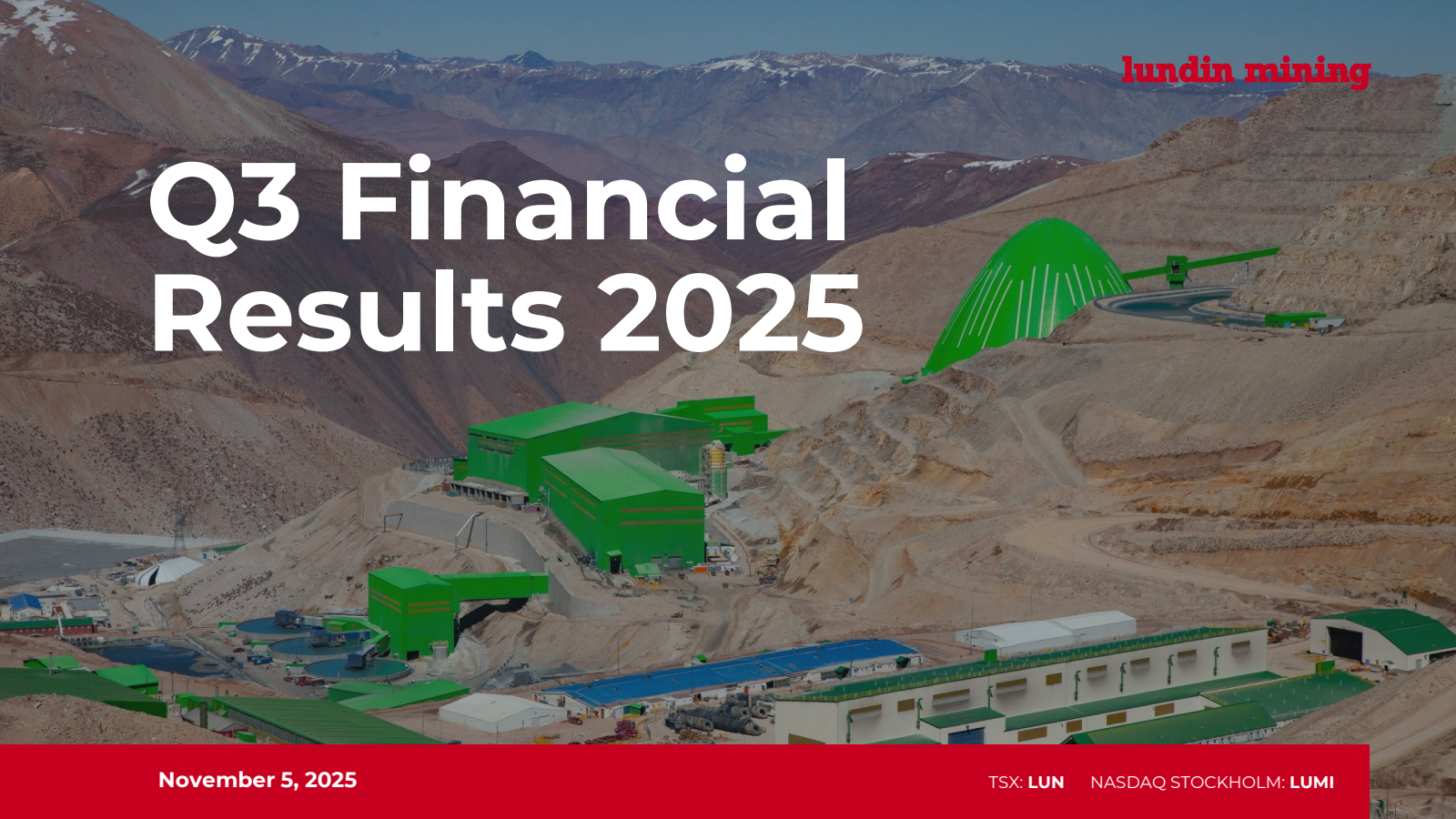 Lundin Mining's Q3 2025 Slide Deck