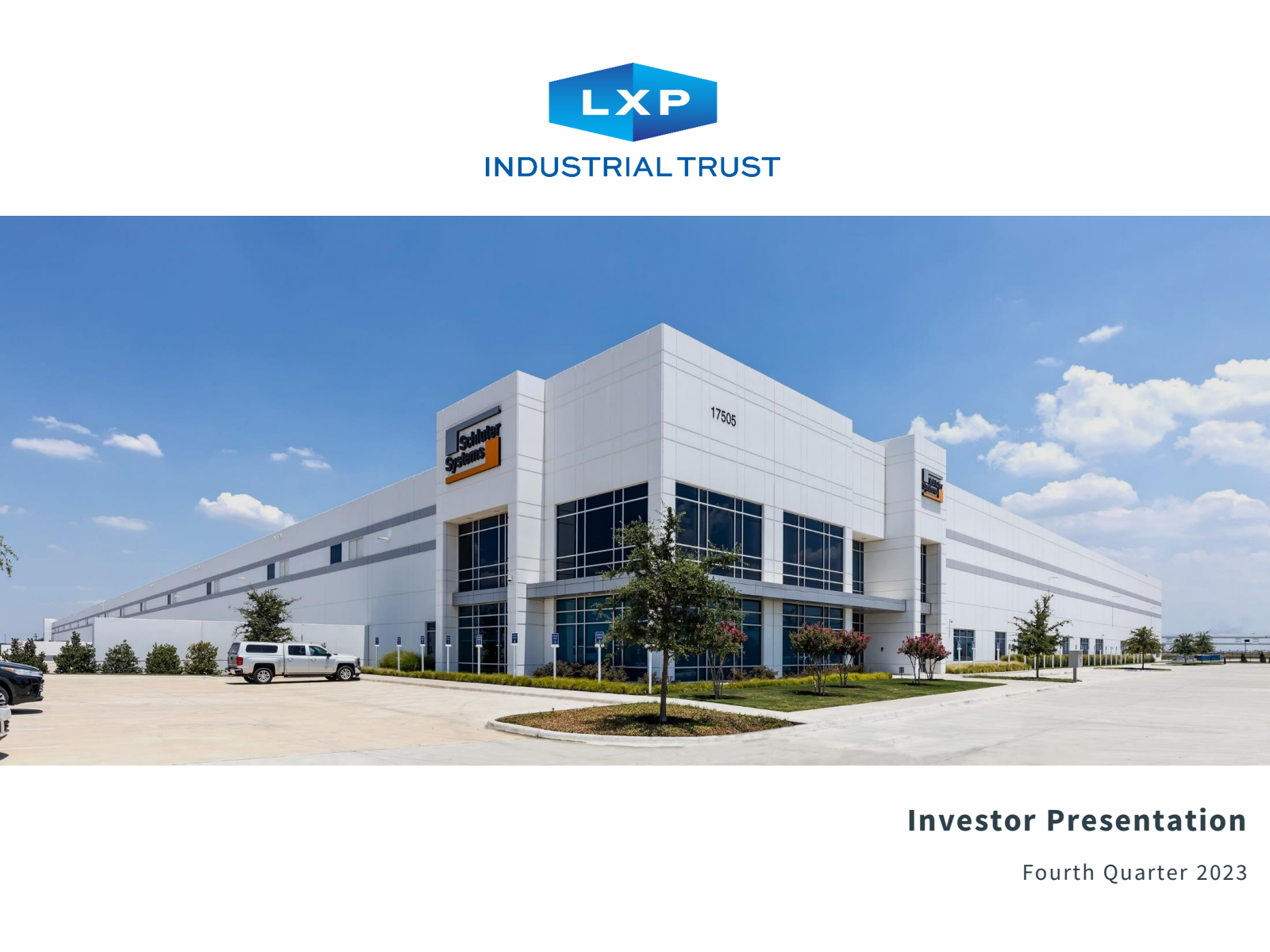 LXP Industrial Trust's Q4 2023 Slide Deck