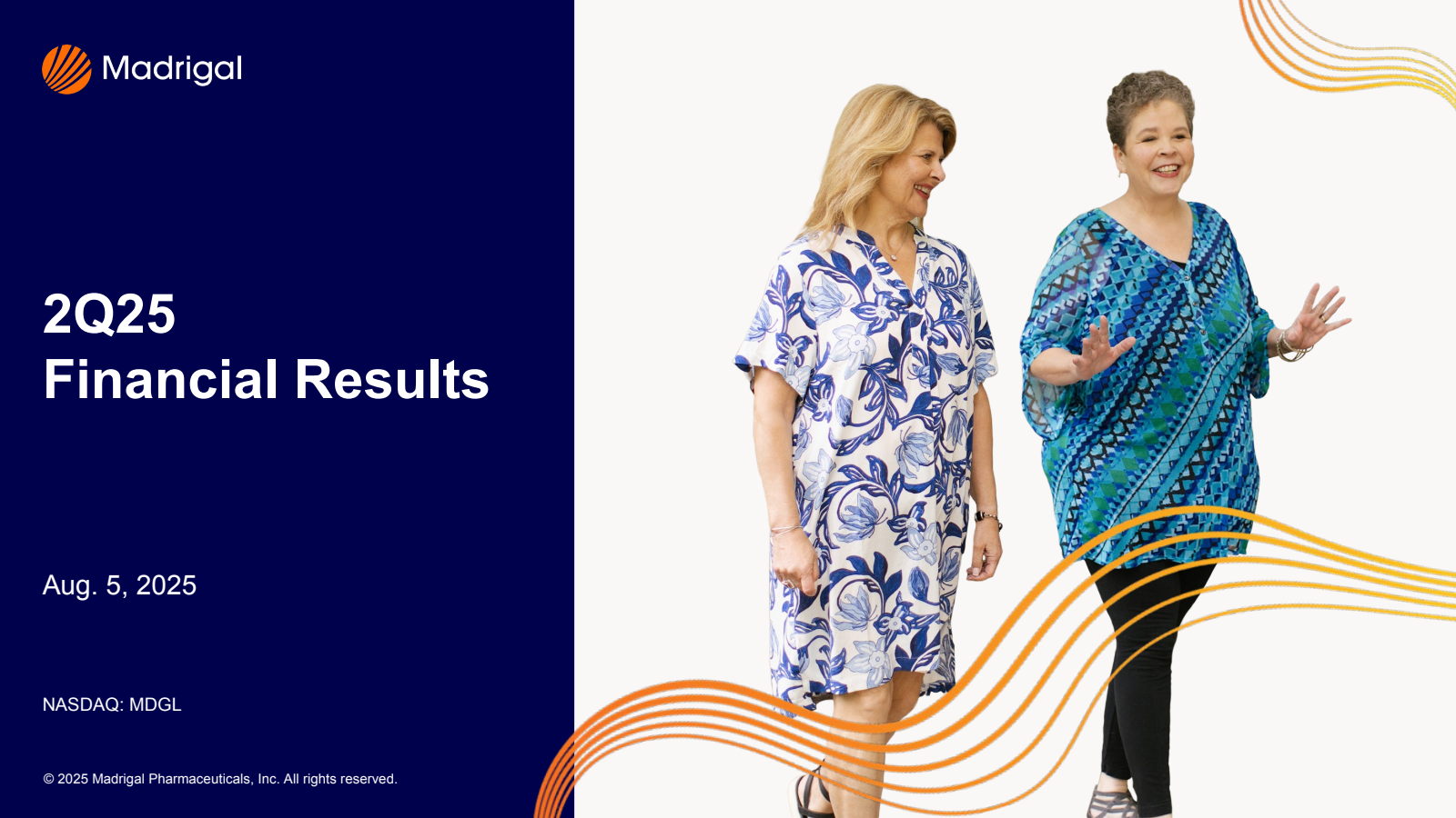 Madrigal Pharmaceuticals' Q2 2025 Slide Deck