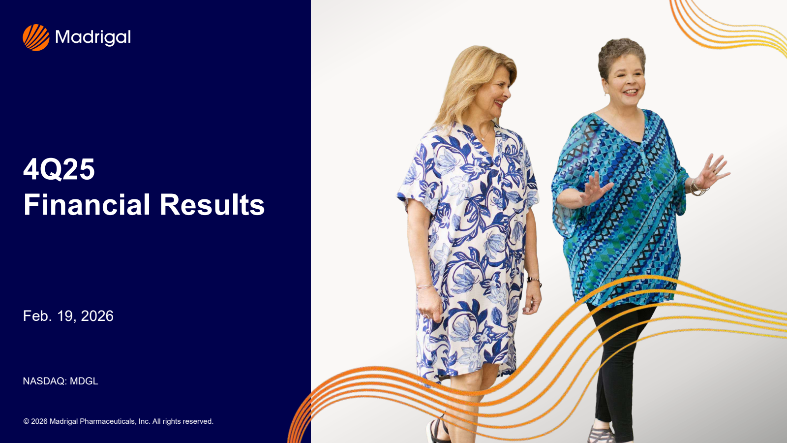 Madrigal Pharmaceuticals' Q4 2025 Slide Deck