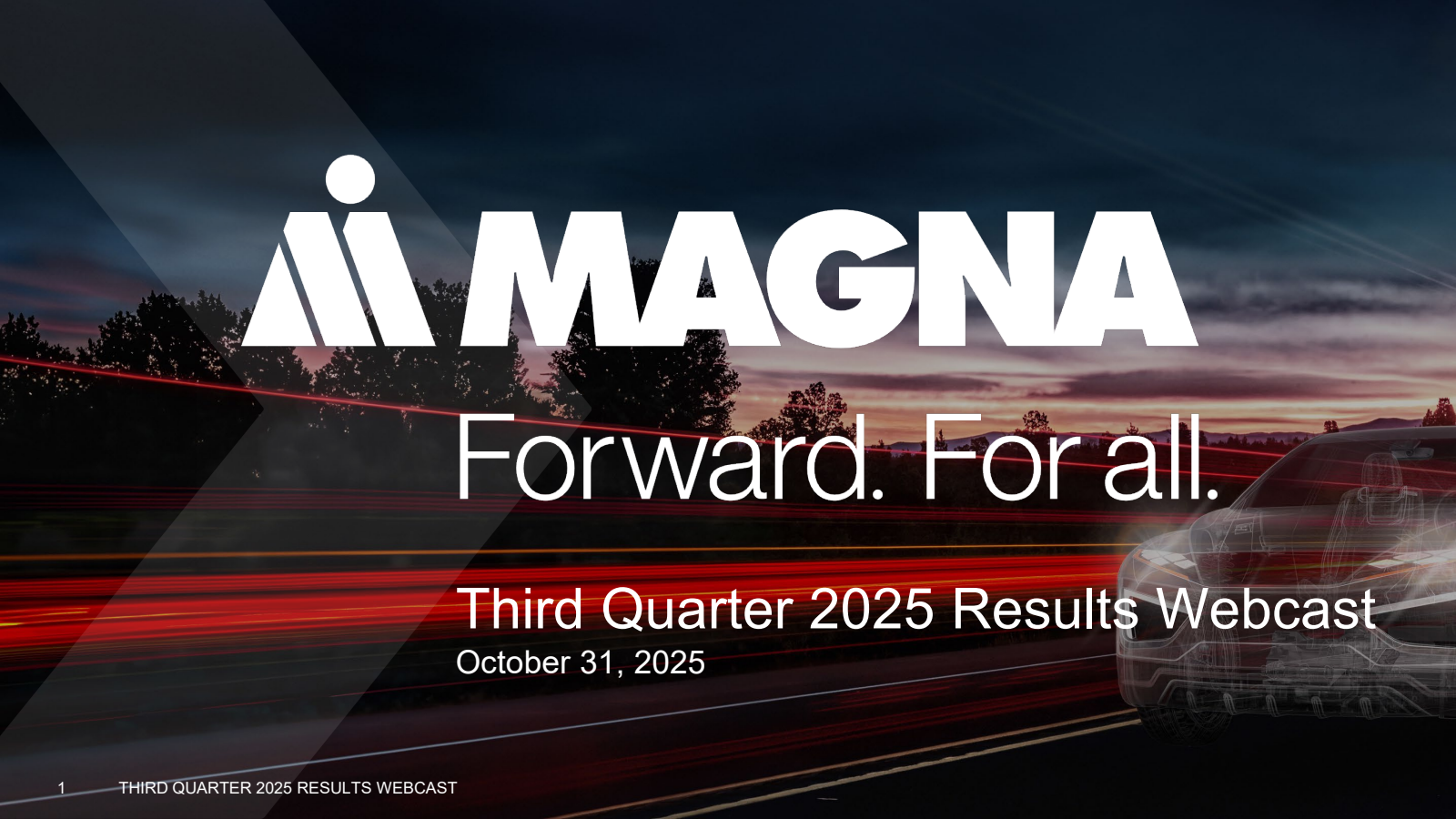 Magna International's Q3 2025 Slide Deck