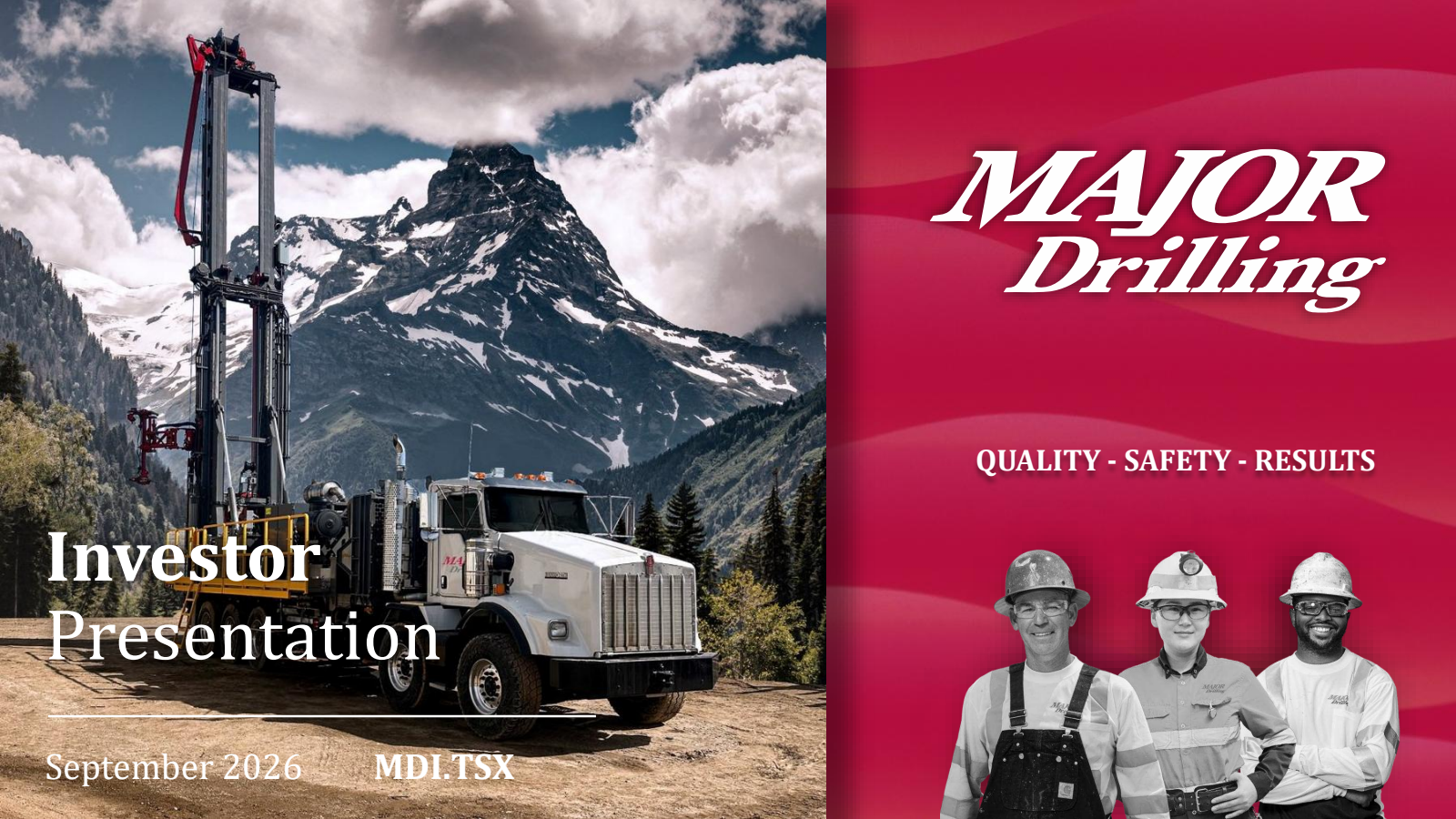 Major Drilling Group International's Q1 2027 Slide Deck