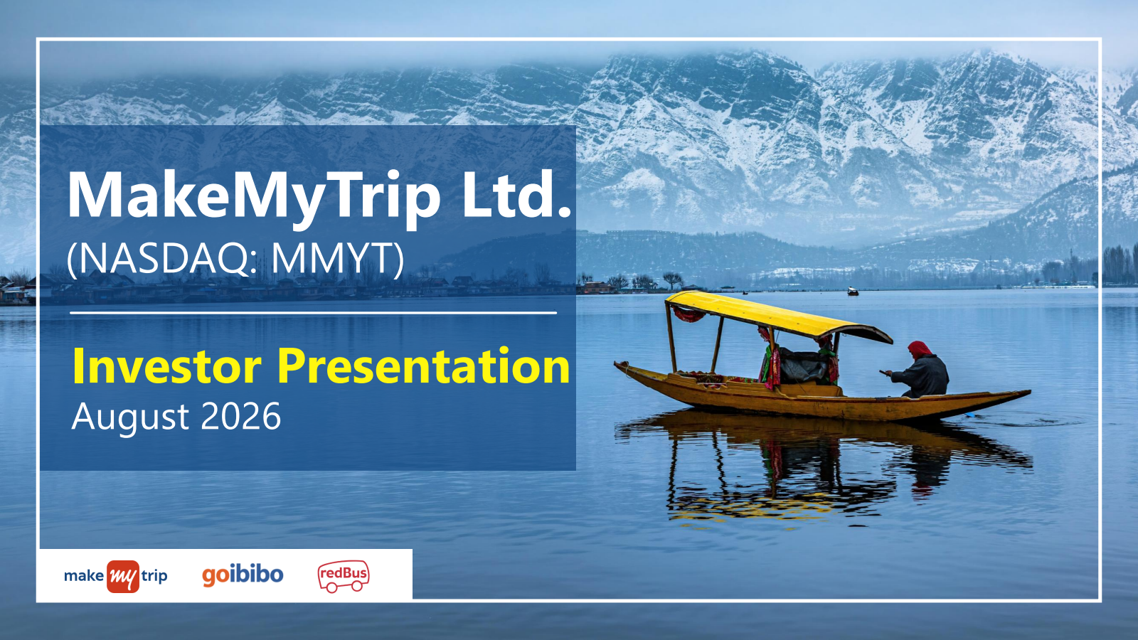 MakeMyTrip's Q1 2027 Slide Deck