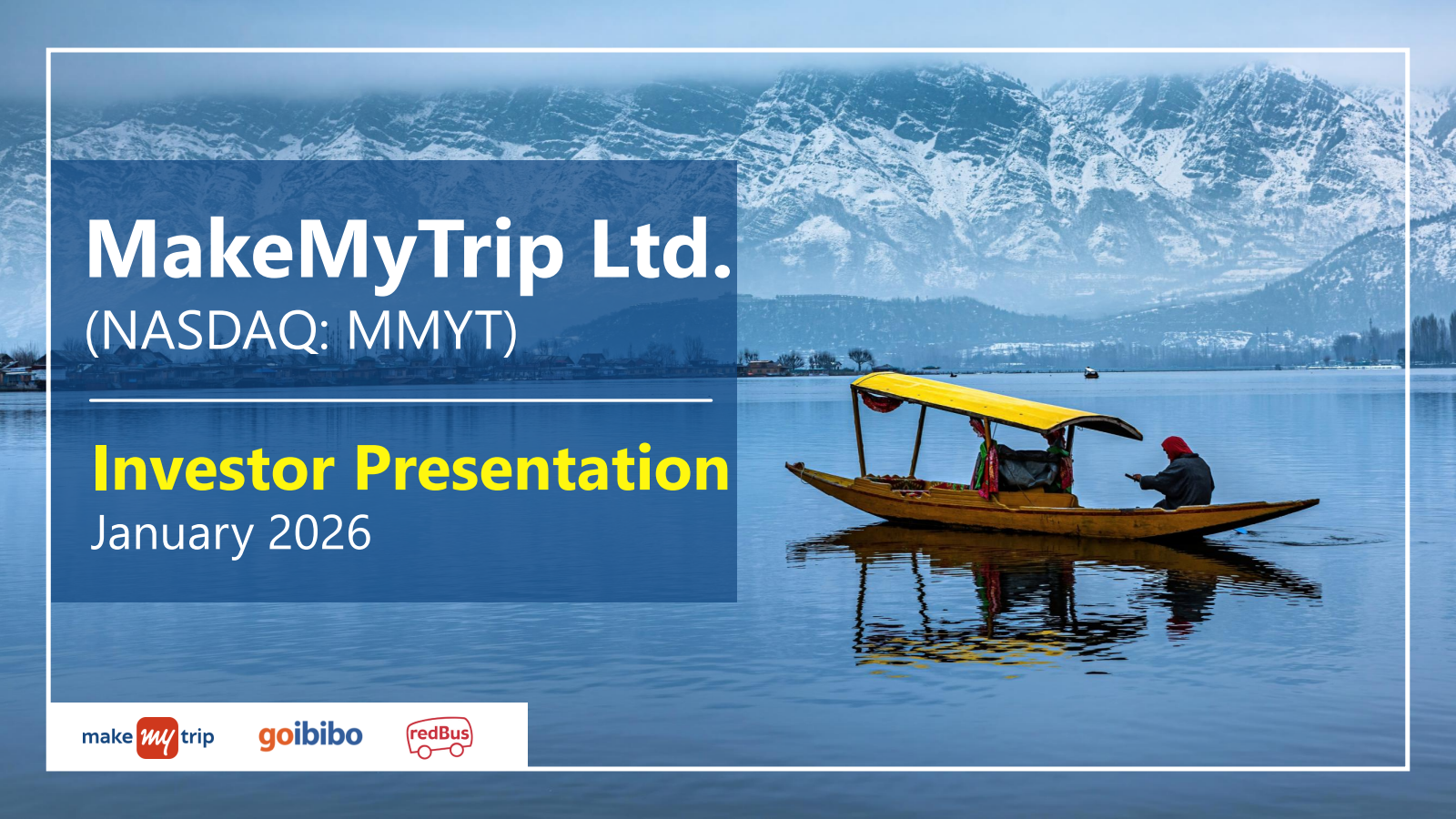 MakeMyTrip's Q3 2026 Slide Deck