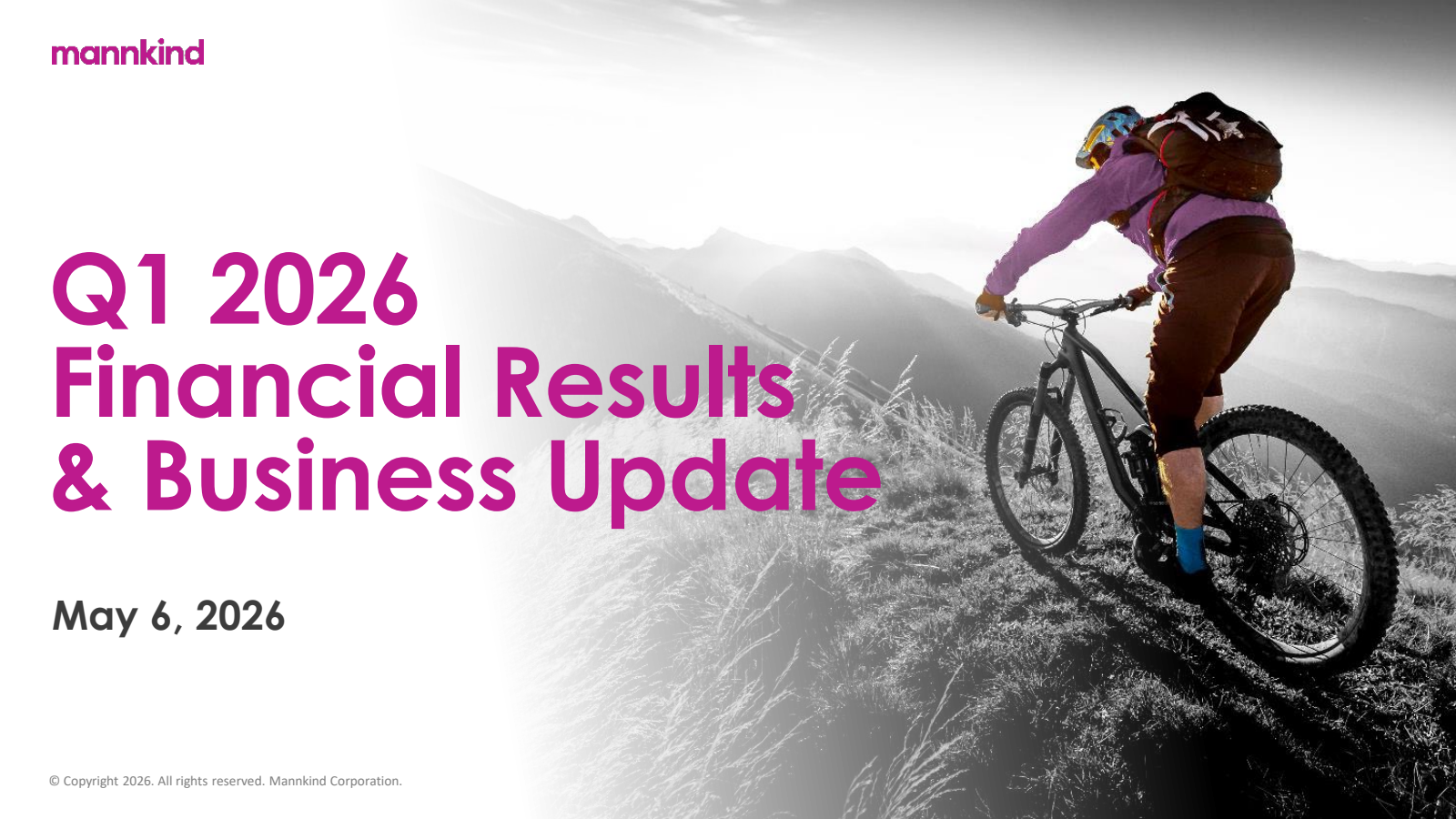 MannKind's Q1 2026 Slide Deck