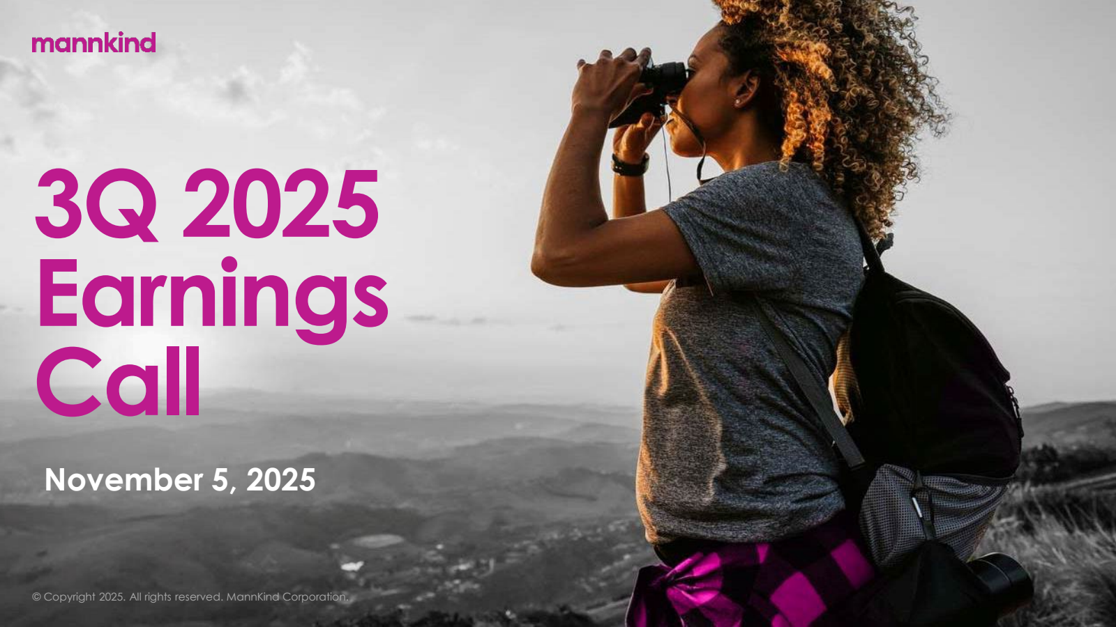 MannKind's Q3 2025 Slide Deck