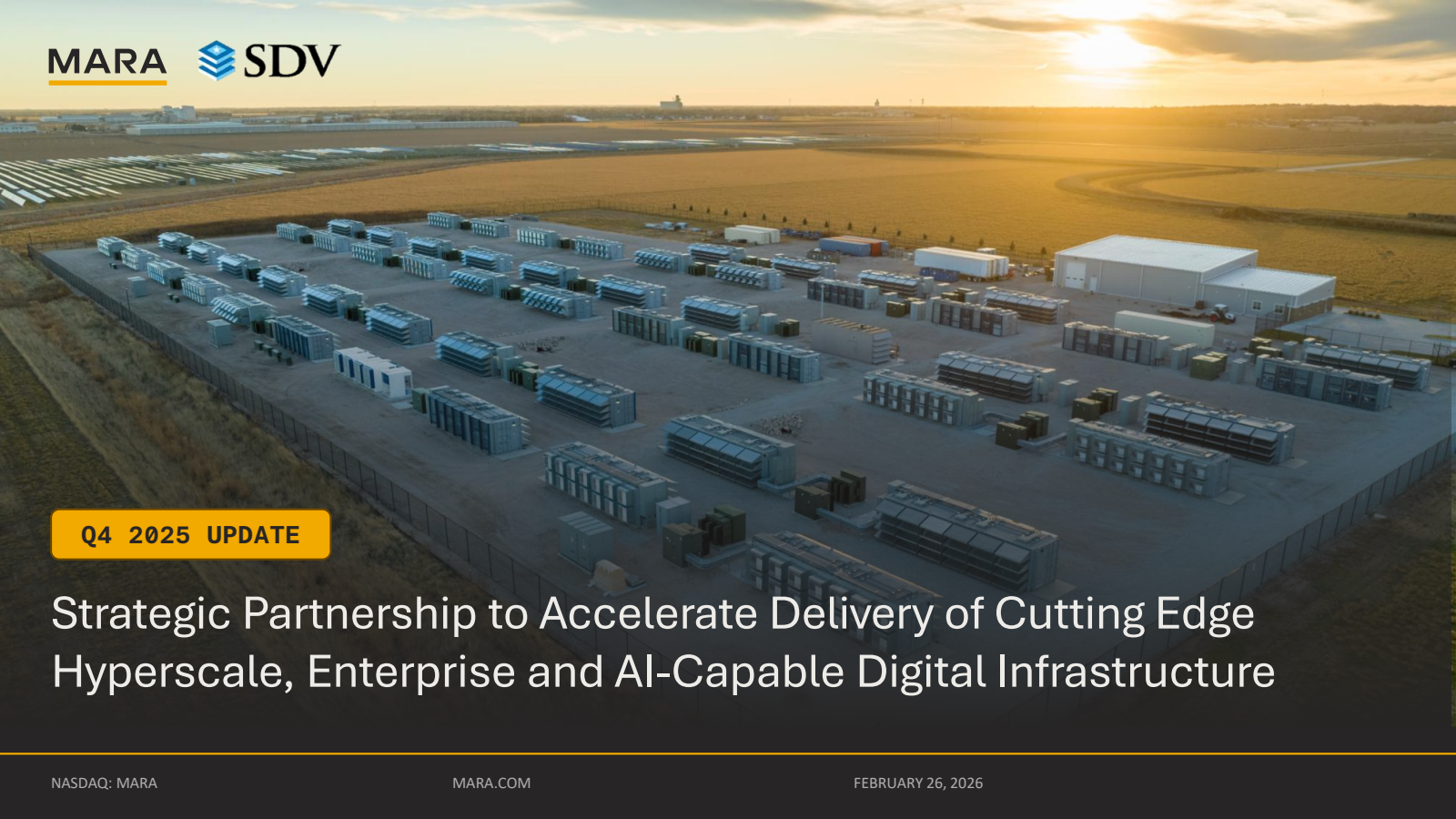 Marathon Digital's Q4 2025 Slide Deck