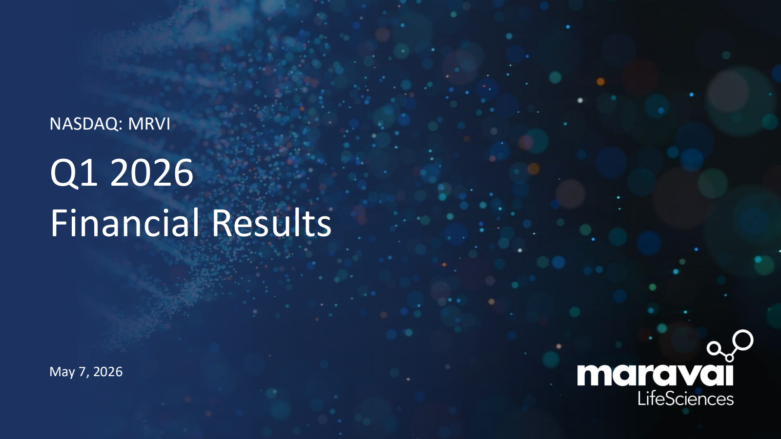 Maravai LifeSciences' Q1 2026 Slide Deck