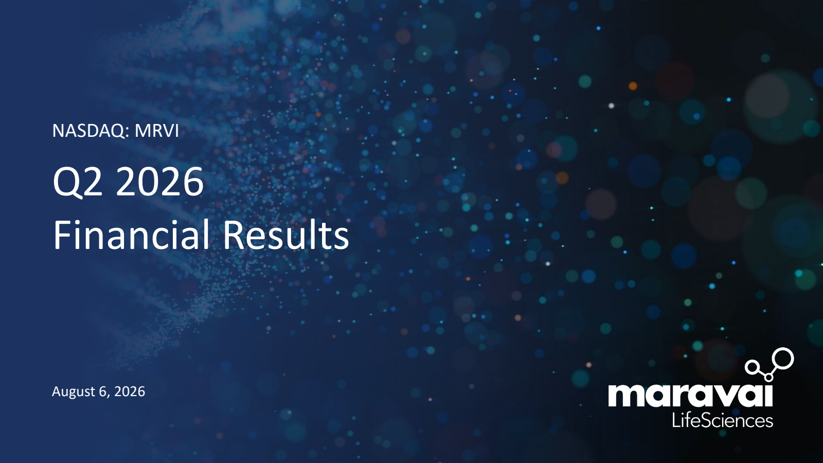 Maravai LifeSciences' Q2 2026 Slide Deck