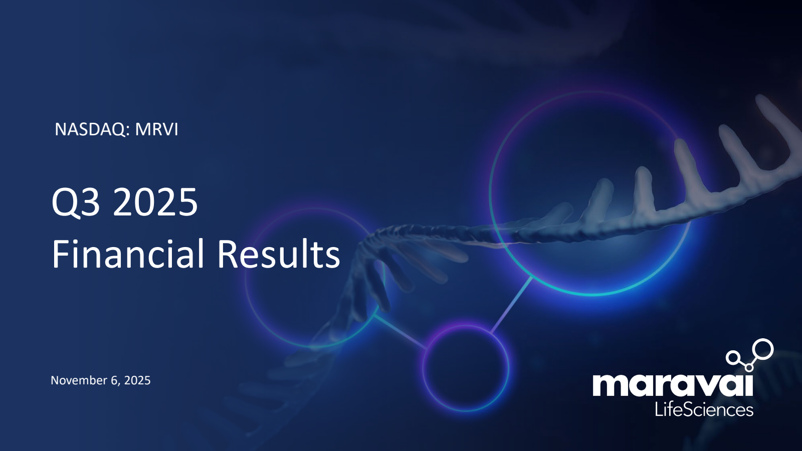Maravai LifeSciences' Q3 2025 Slide Deck