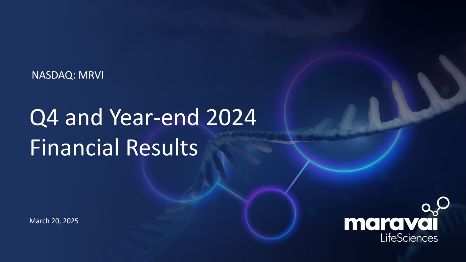 Maravai LifeSciences' Q4 2024 Slide Deck