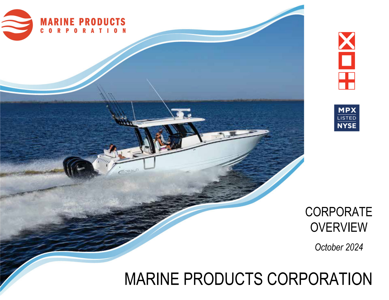 Marine Products' Q3 2024 Slide Deck