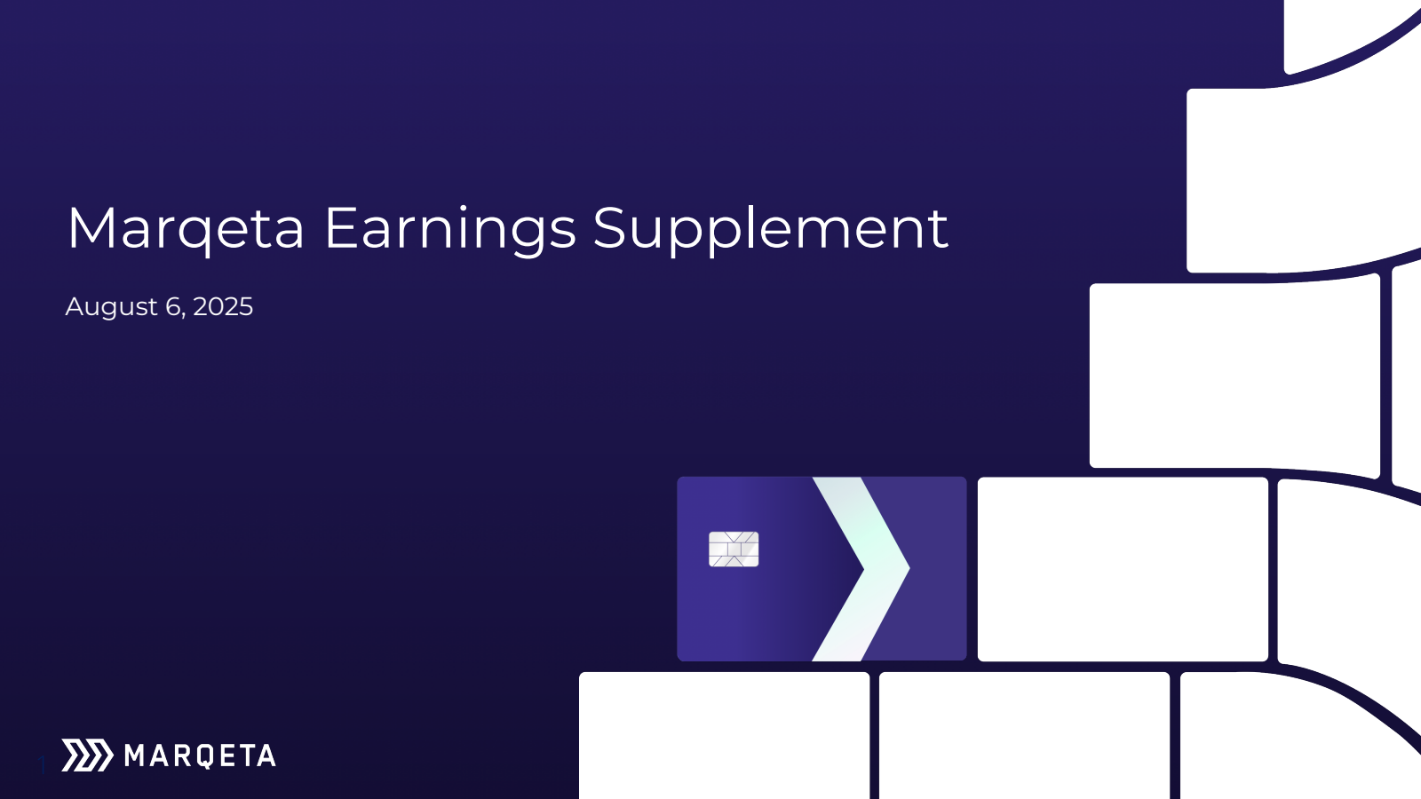 Marqeta's Q2 2025 Slide Deck