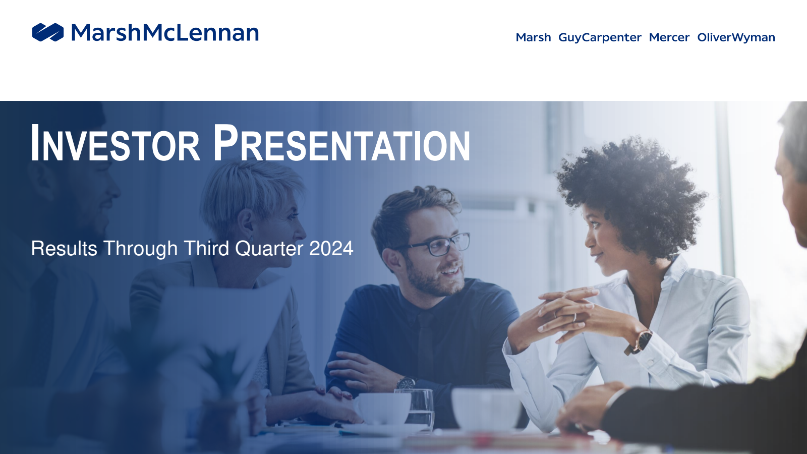 Marsh & McLennan Companies' Q3 2024 Slide Deck