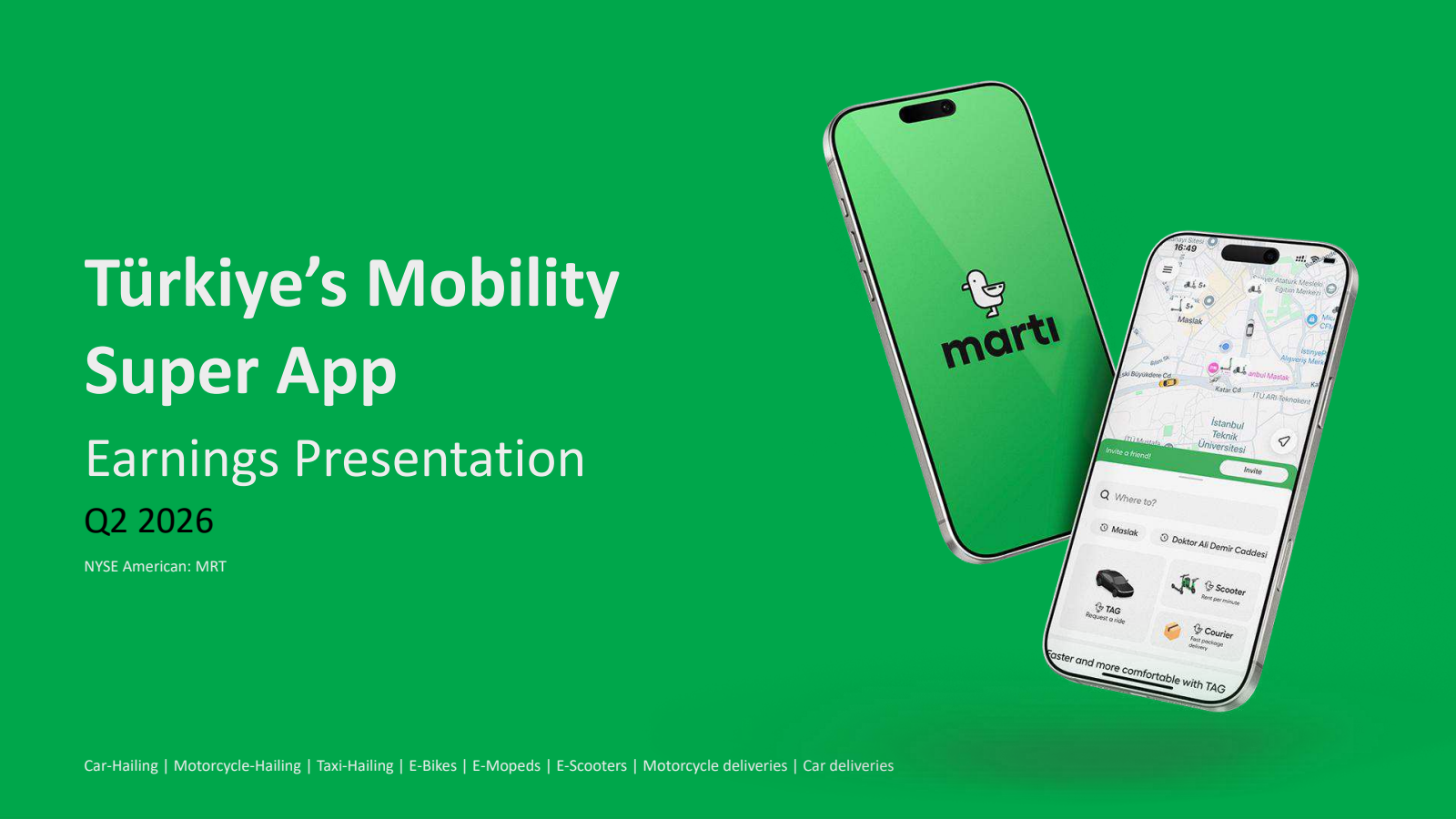 Marti Technologies' H1 2026 Slide Deck