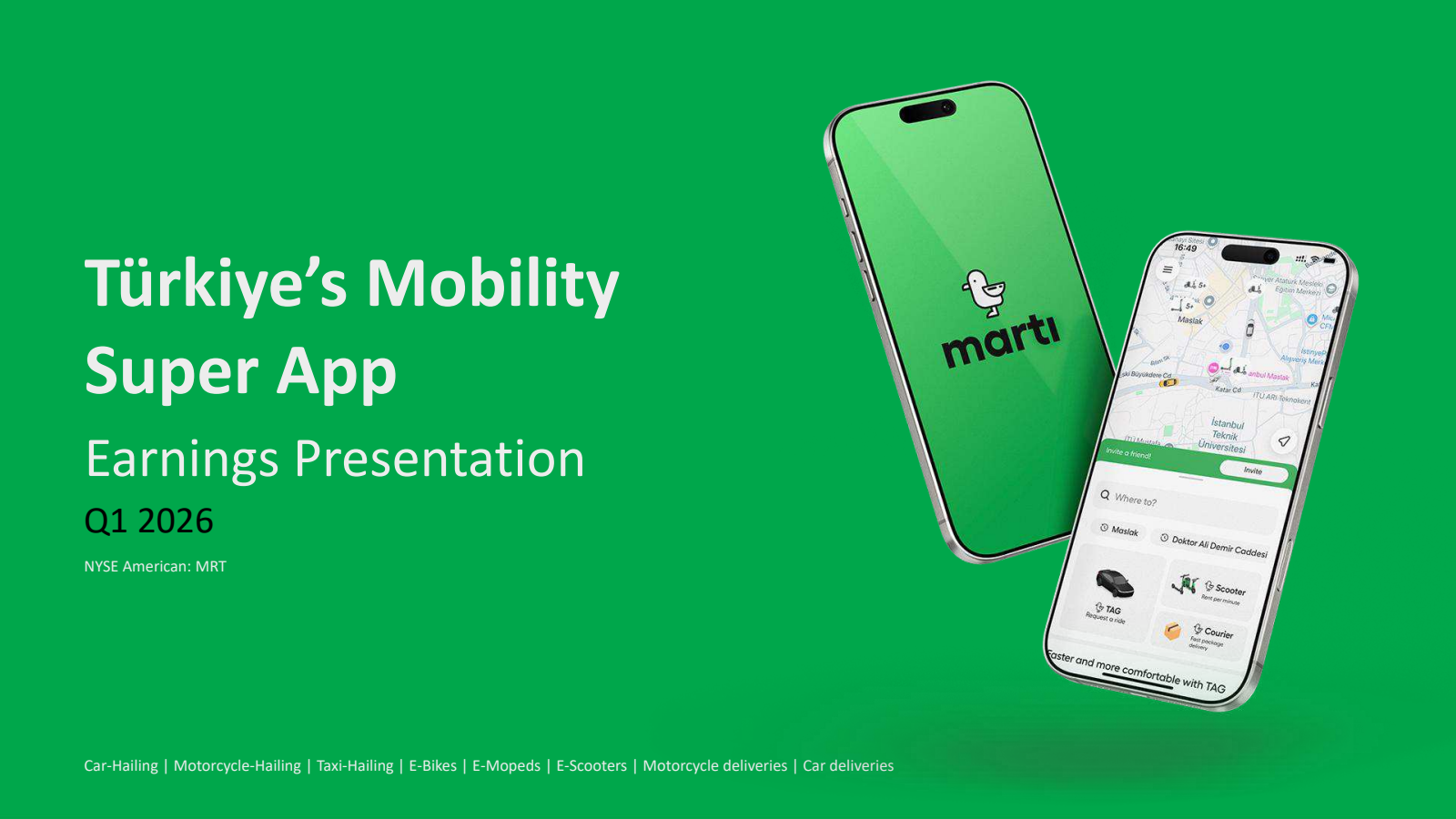 Marti Technologies' Q1 2026 Slide Deck