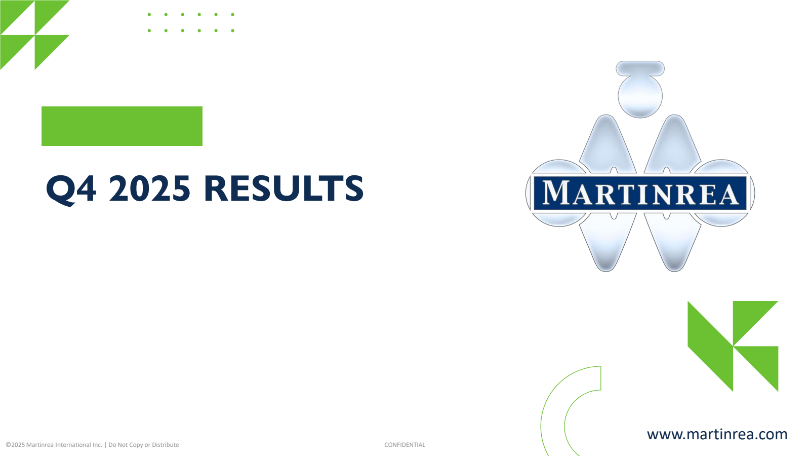 Martinrea International's Q4 2025 Slide Deck