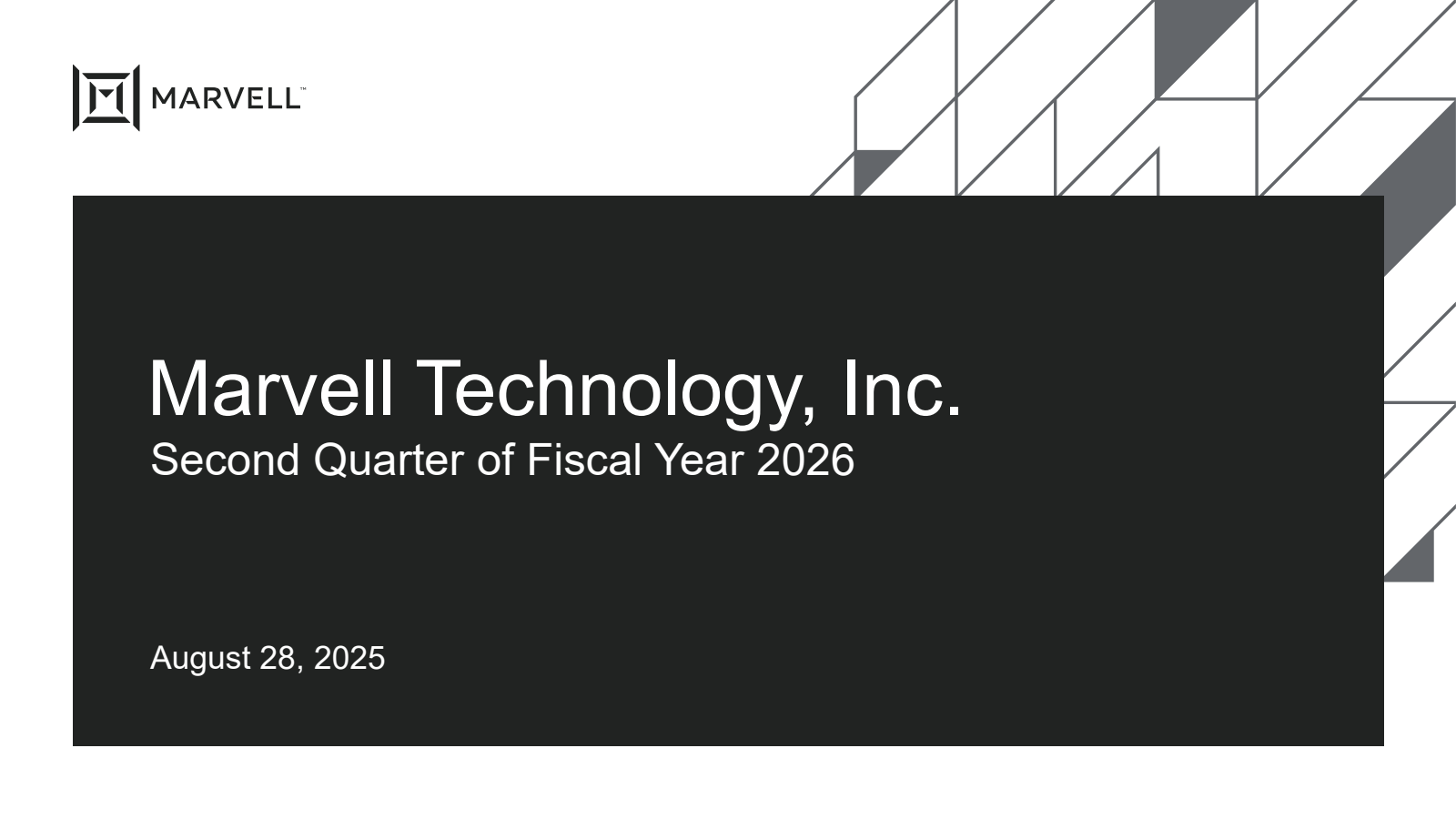 Marvell Technology's Q2 2026 Slide Deck