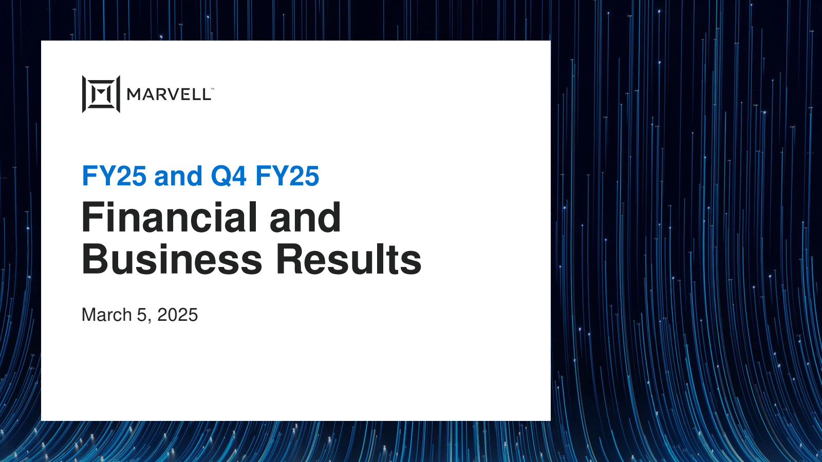 Marvell Technology's Q4 2025 Slide Deck