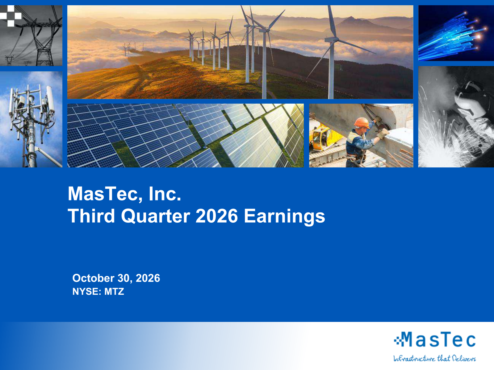 MasTec's Q3 2026 Slide Deck