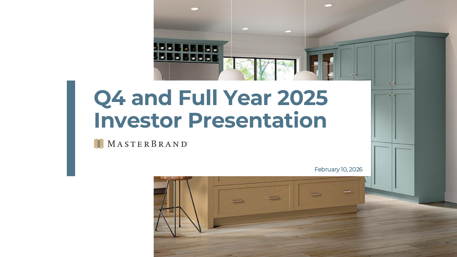 MasterBrand's Q4 2025 Slide Deck