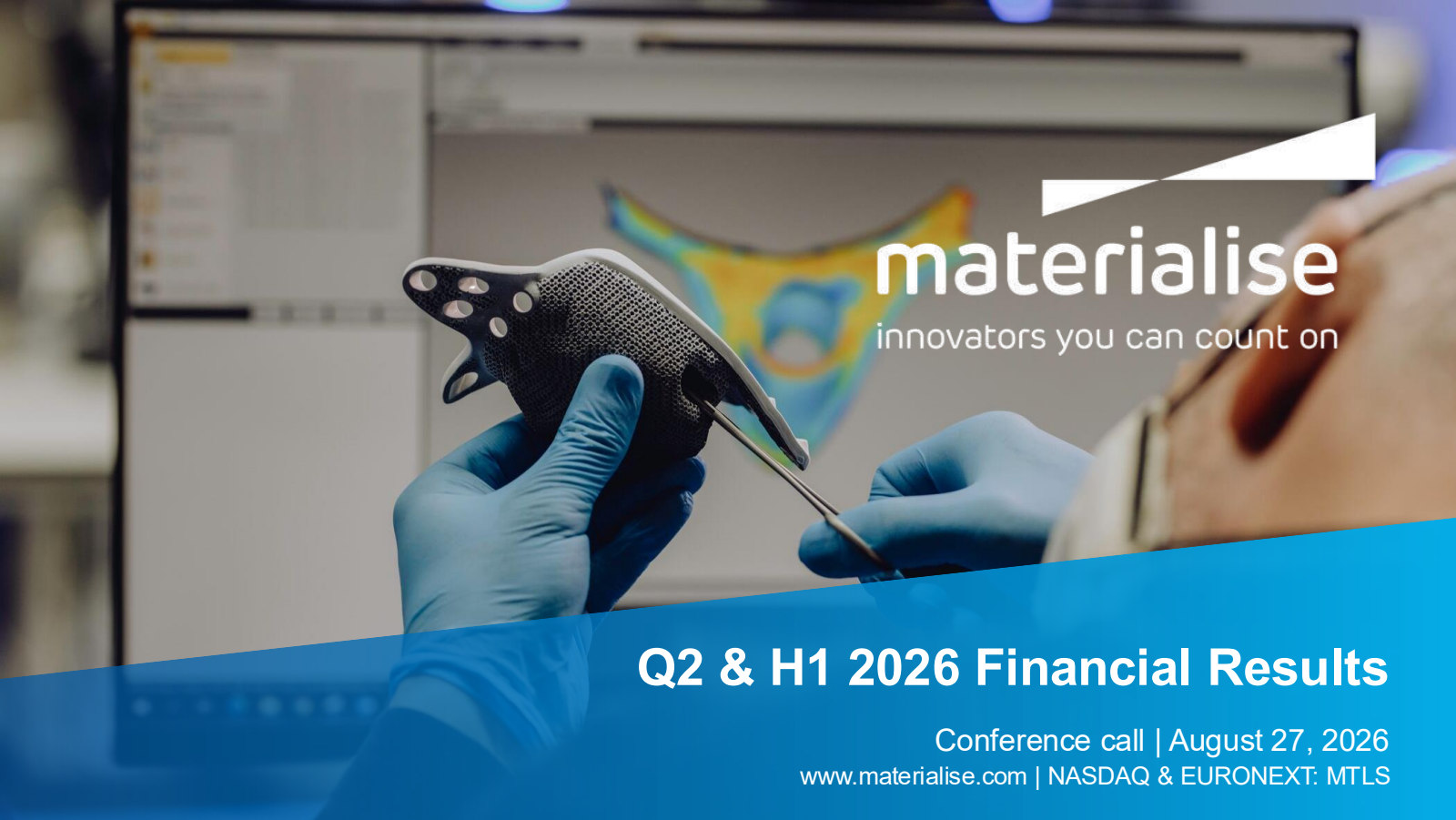 Materialise's Q2 2026 Slide Deck