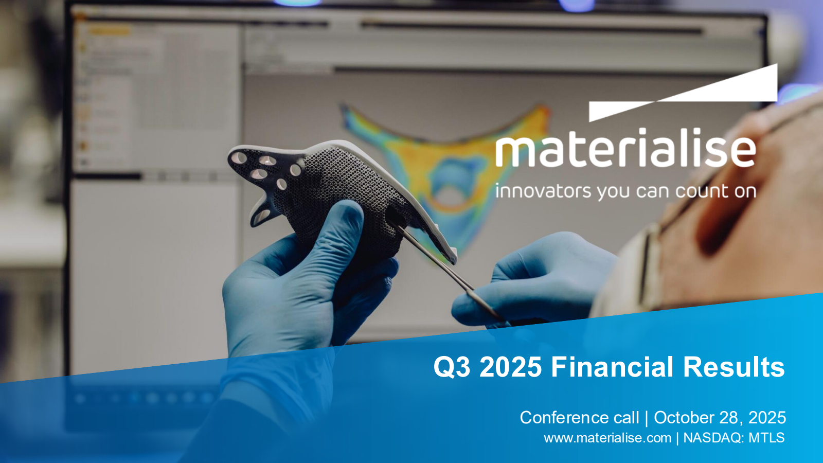 Materialise's Q3 2025 Slide Deck