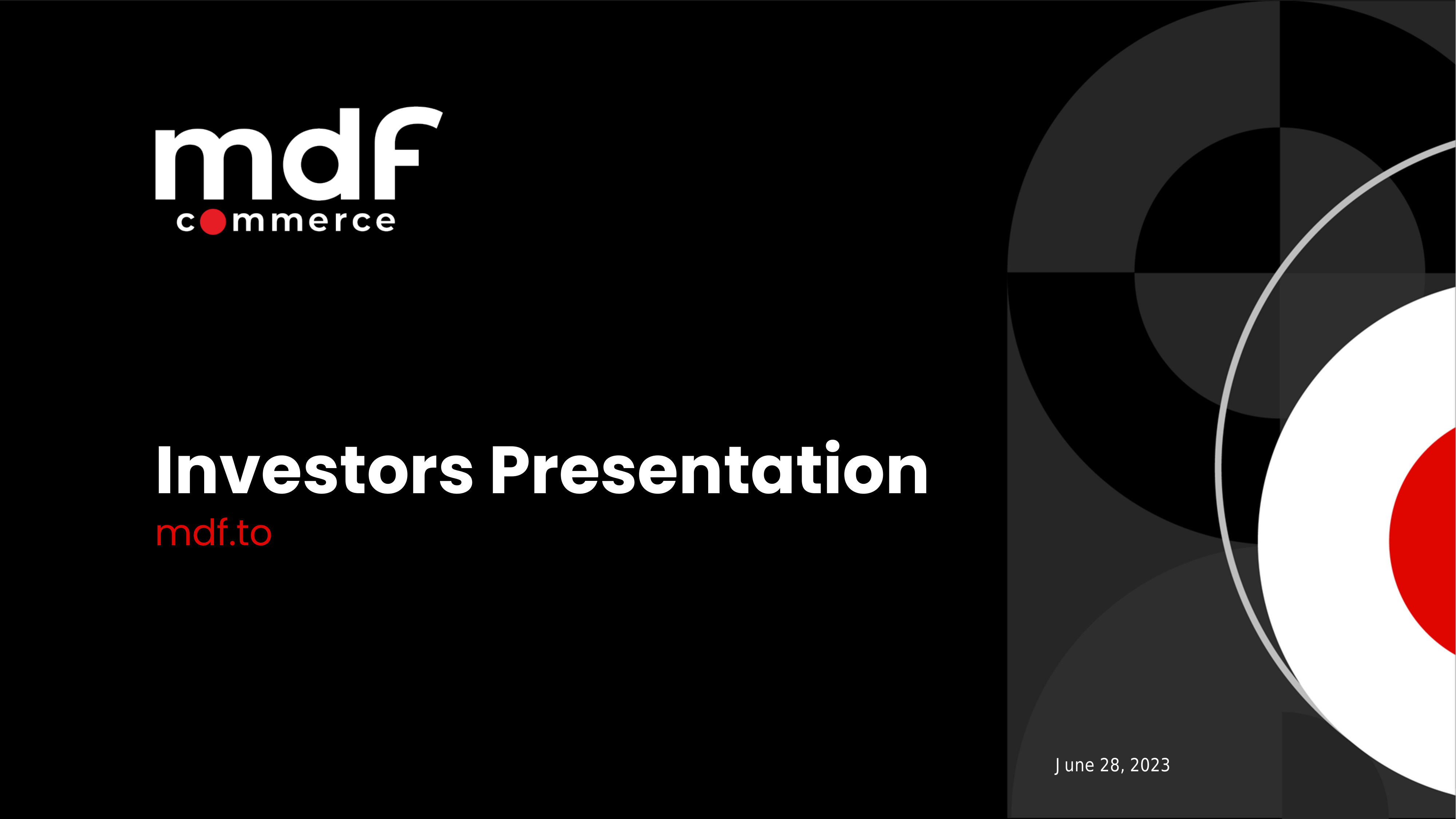 MDF Q4 2023 Earnings Report on 6/27/2023